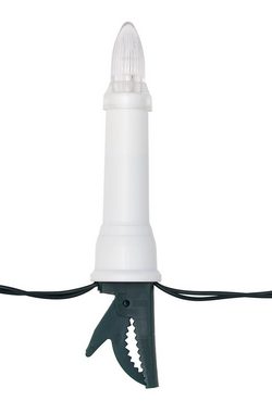 IC Winterworld LED-Lichterkette LED Lichterkette Weihnachtsbaum für außen und innen, strombetrieben, 15-flammig, ohne Batterien, Riffel-Weihnachtskerzen für den Christbaum