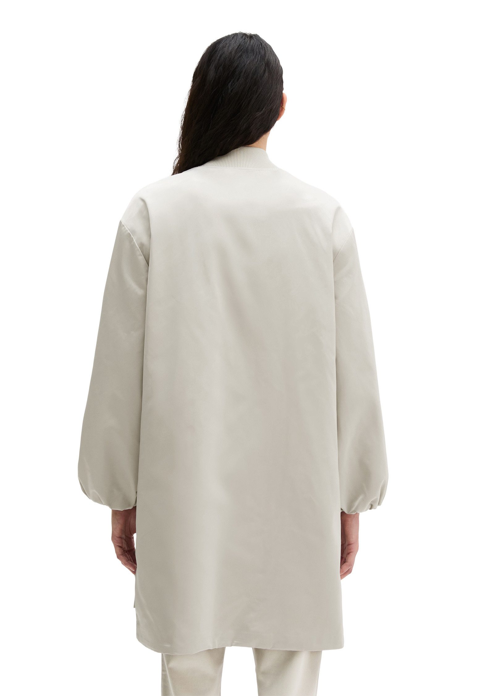 Marc O'Polo Kurzmantel aus recyceltem Polyester-Twill