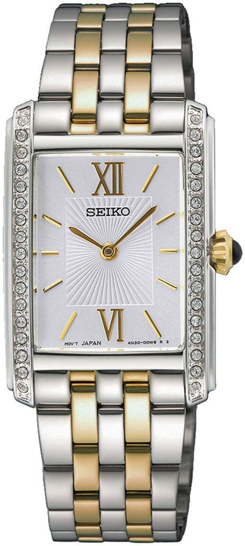 Seiko Quarzuhr SWR093P1, Armbanduhr, Damenuhr, Edelstahlarmband, günstig online kaufen