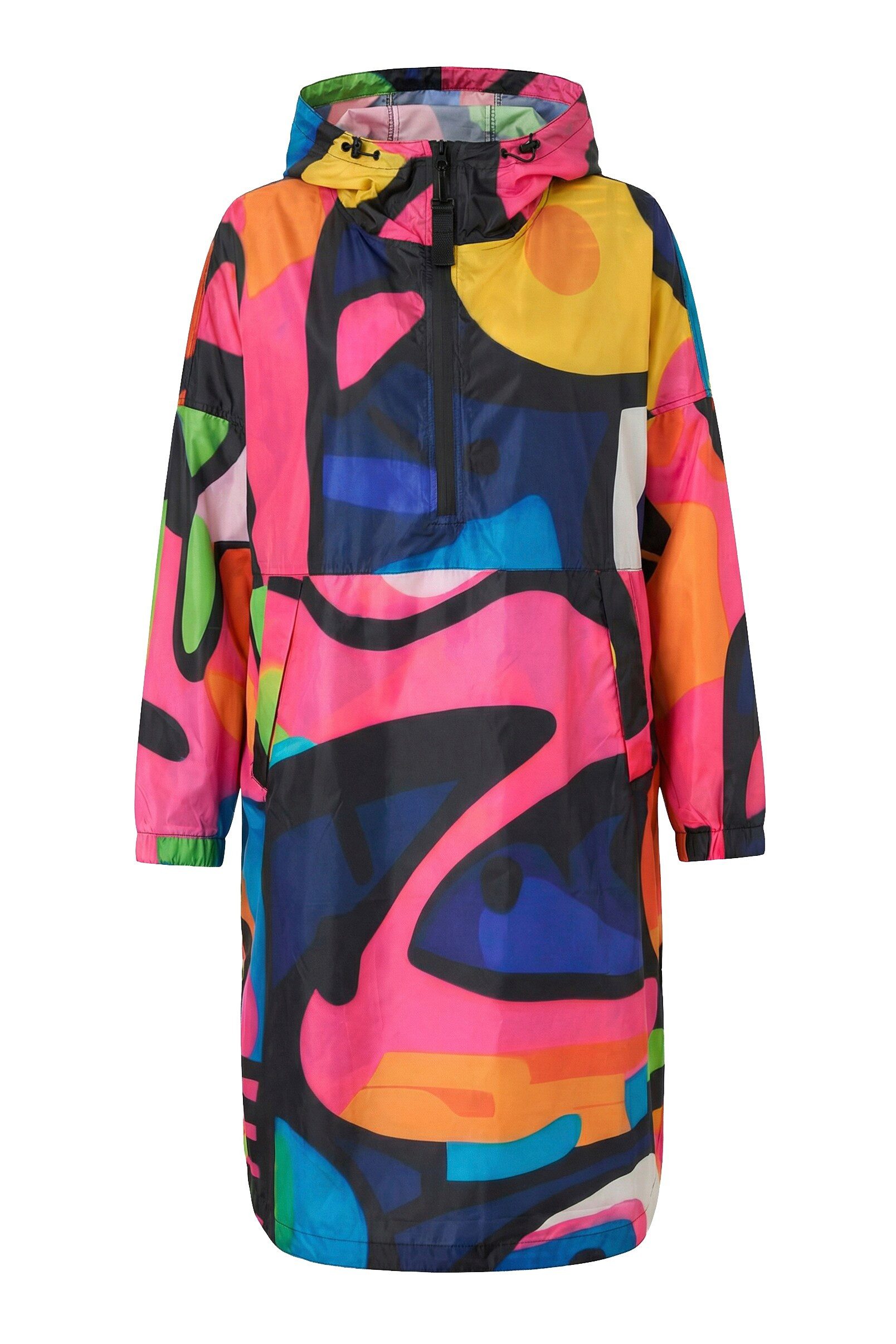 Laurasøn Funktionsjacke Funktions-Regencape Unisex Print Kapuze günstig online kaufen