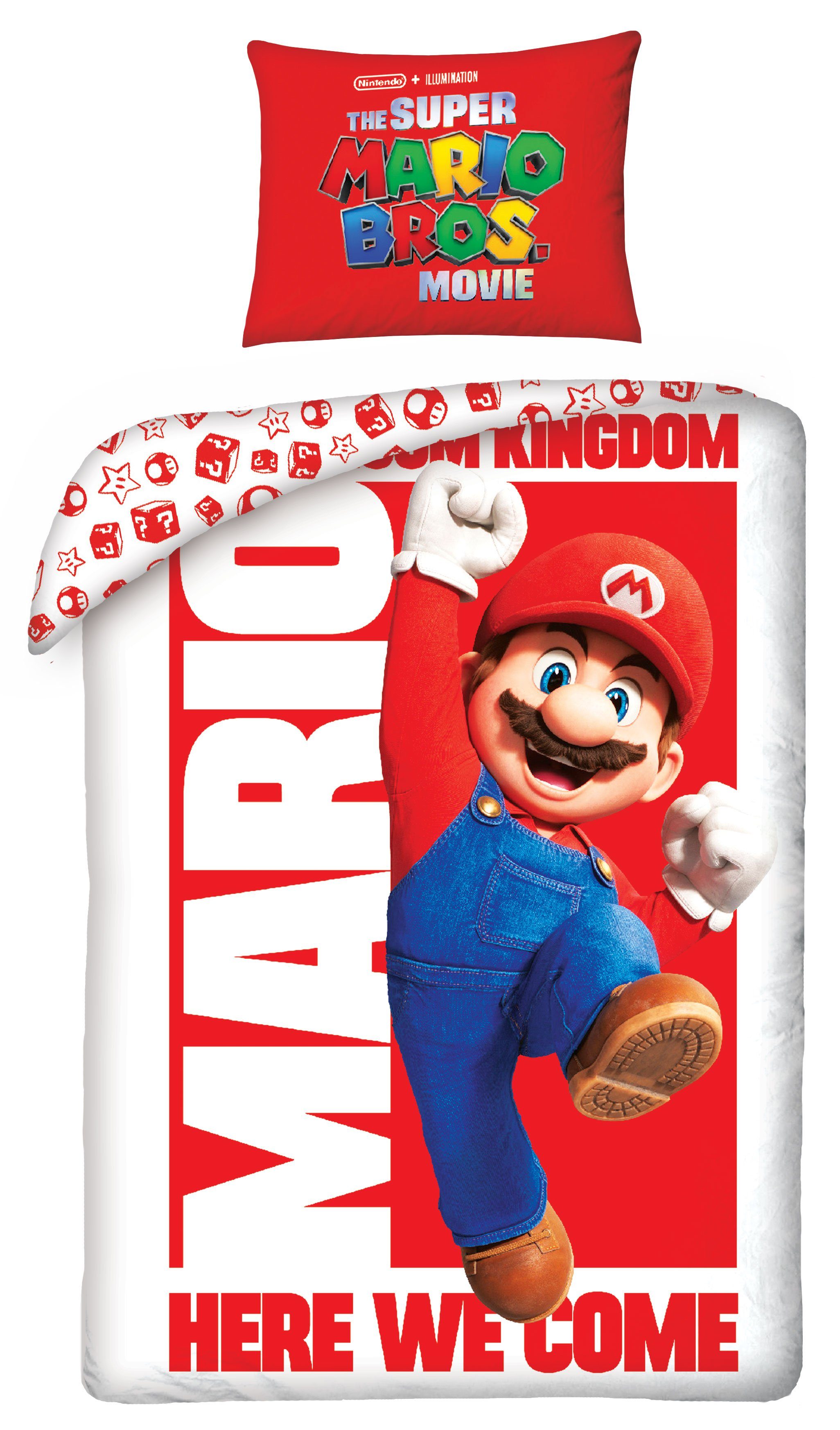 Super Mario Bettwäsche Super Mario Kinderbettwäsche 140 x 200 cm
