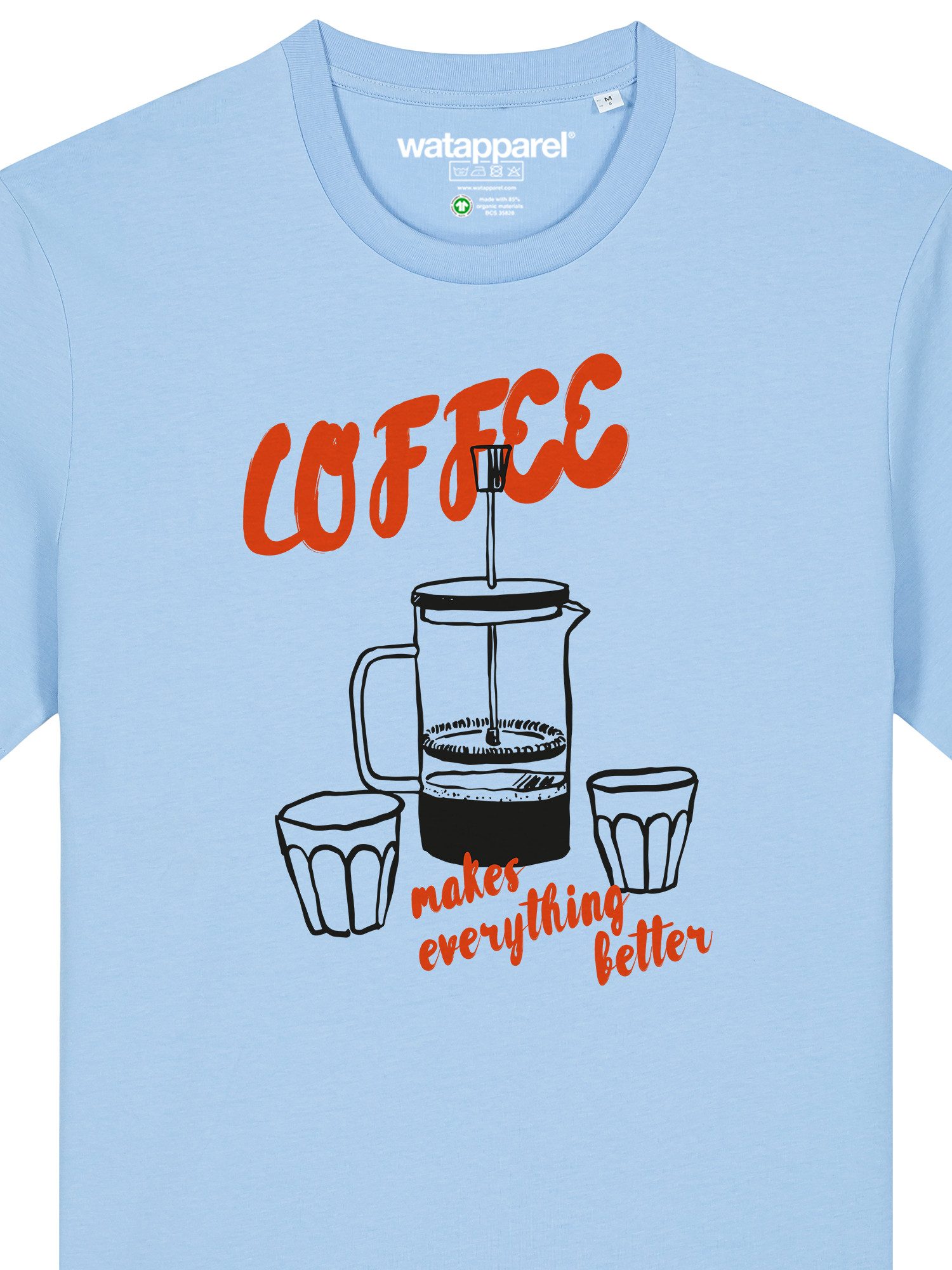 wat? Apparel T-Shirt Coffee makes everything better