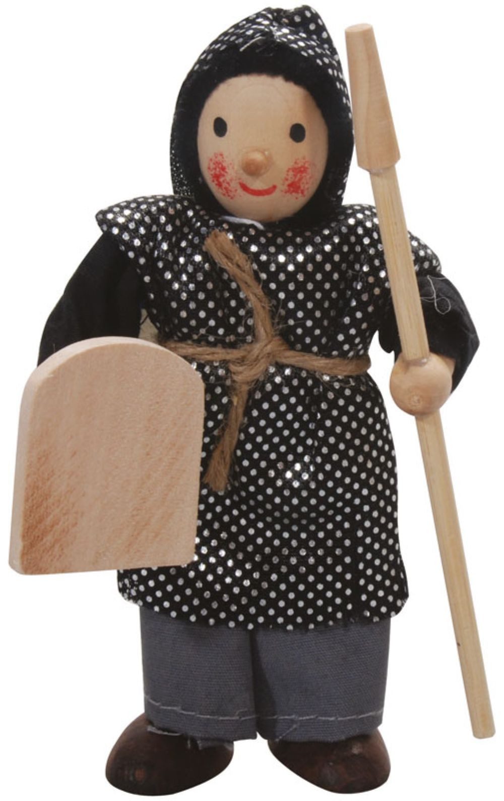 Winzlinge Biegepuppe Lanzelot (Schwarz/Grau)