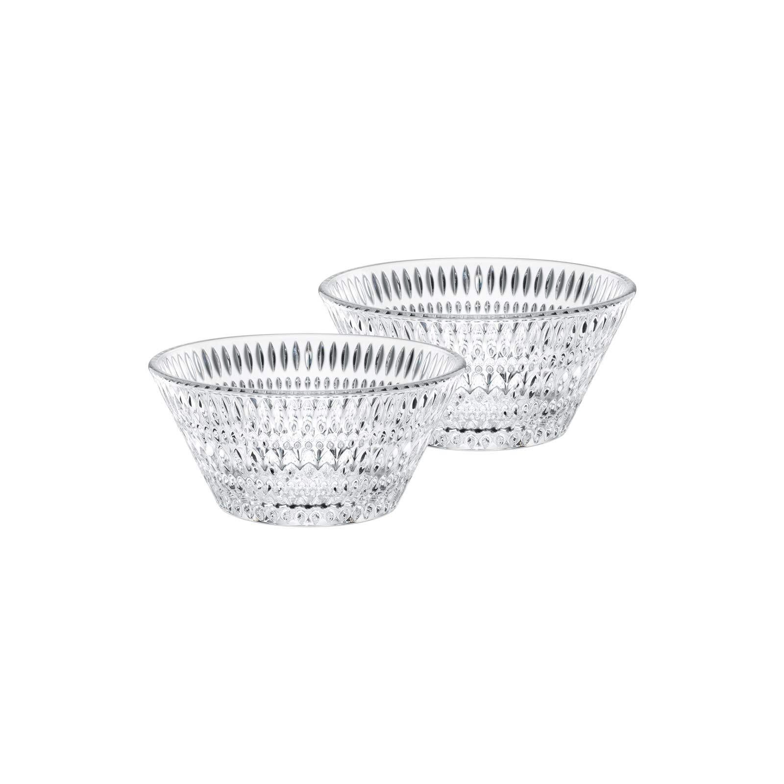 Nachtmann Schale Ethno Schale ø 16,5 cm 2er Set, Kristallglas, (2x Schale, 2-tlg)