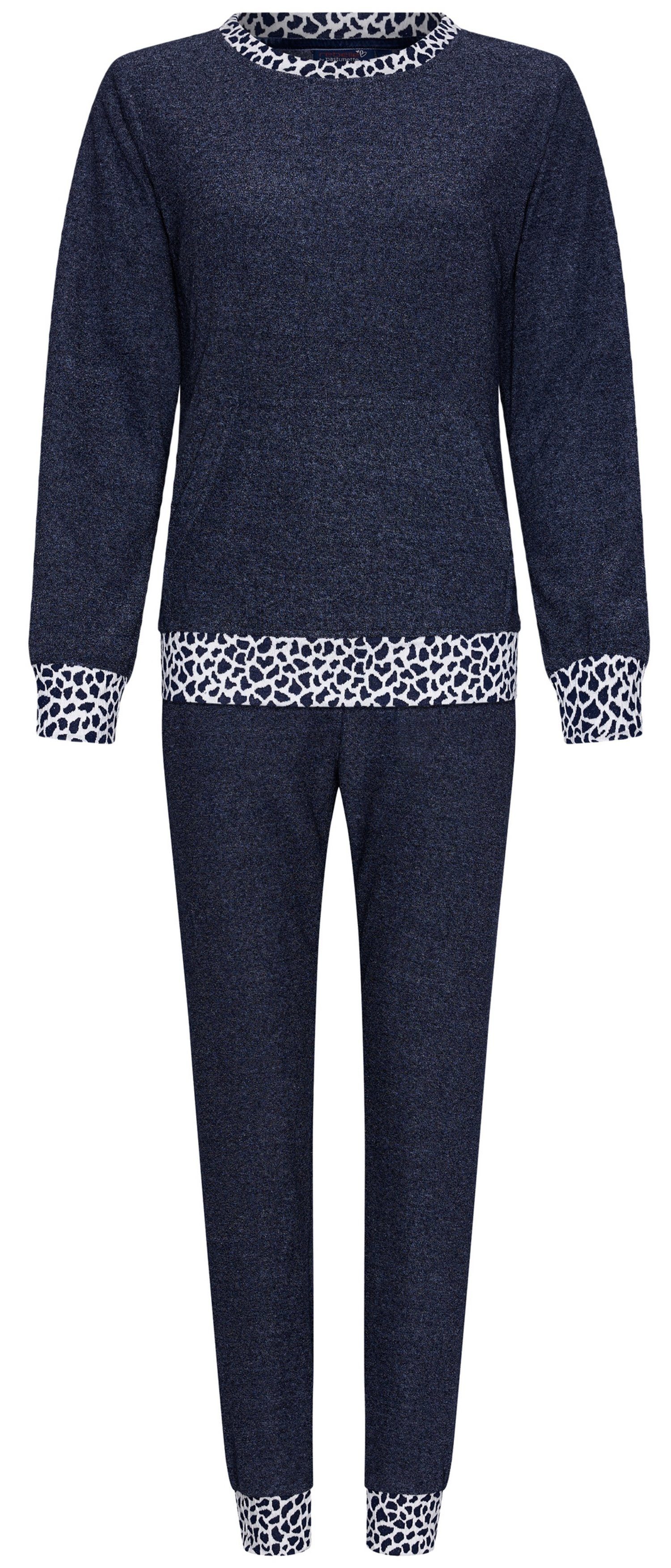 Rebelle Schlafanzug Damen Frottee Schlafanzug (2 tlg) genial auch als Hausa günstig online kaufen