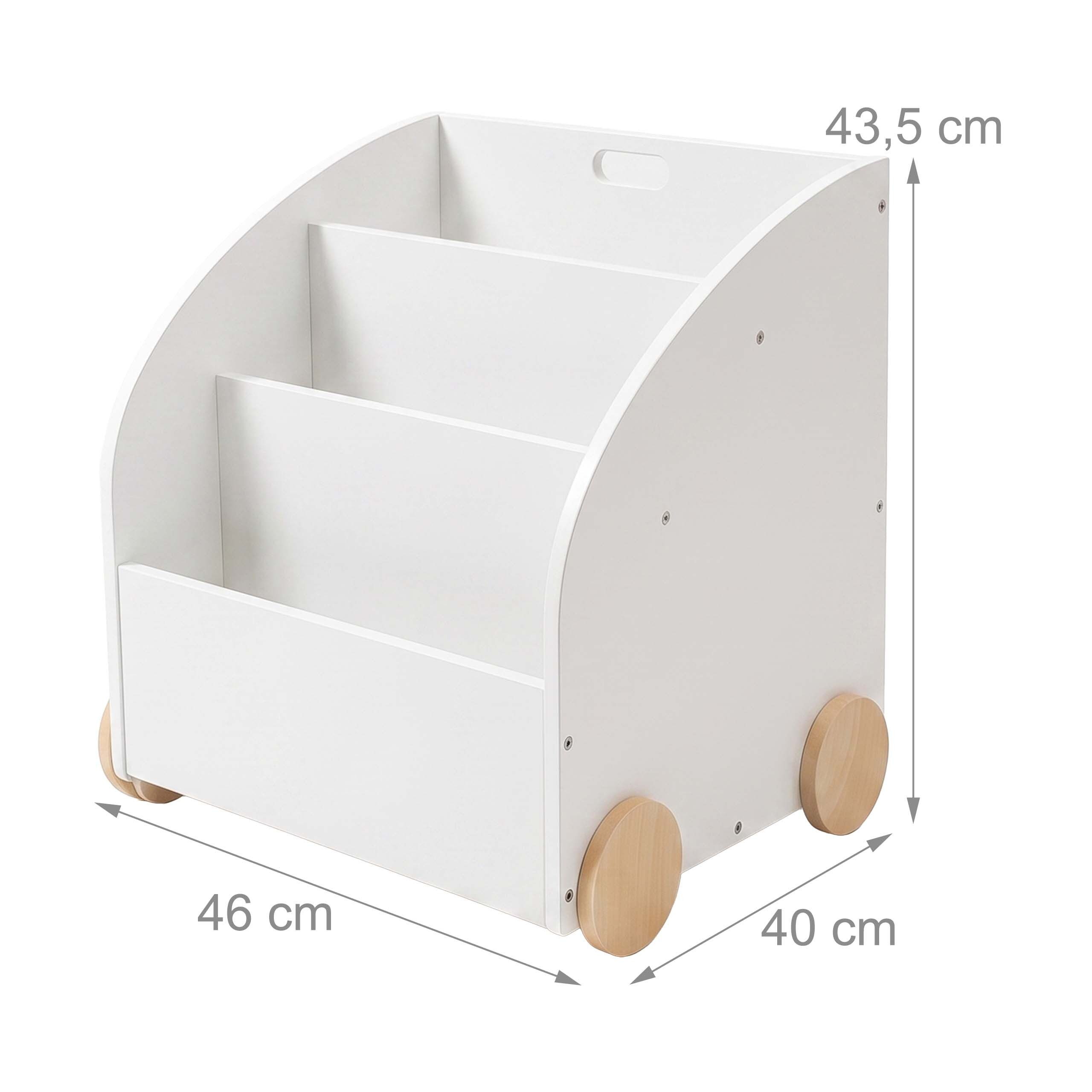 relaxdays Kinderregal Bücherregal Kinder 3 Fächer, 1-tlg. – Bild 4 von 5