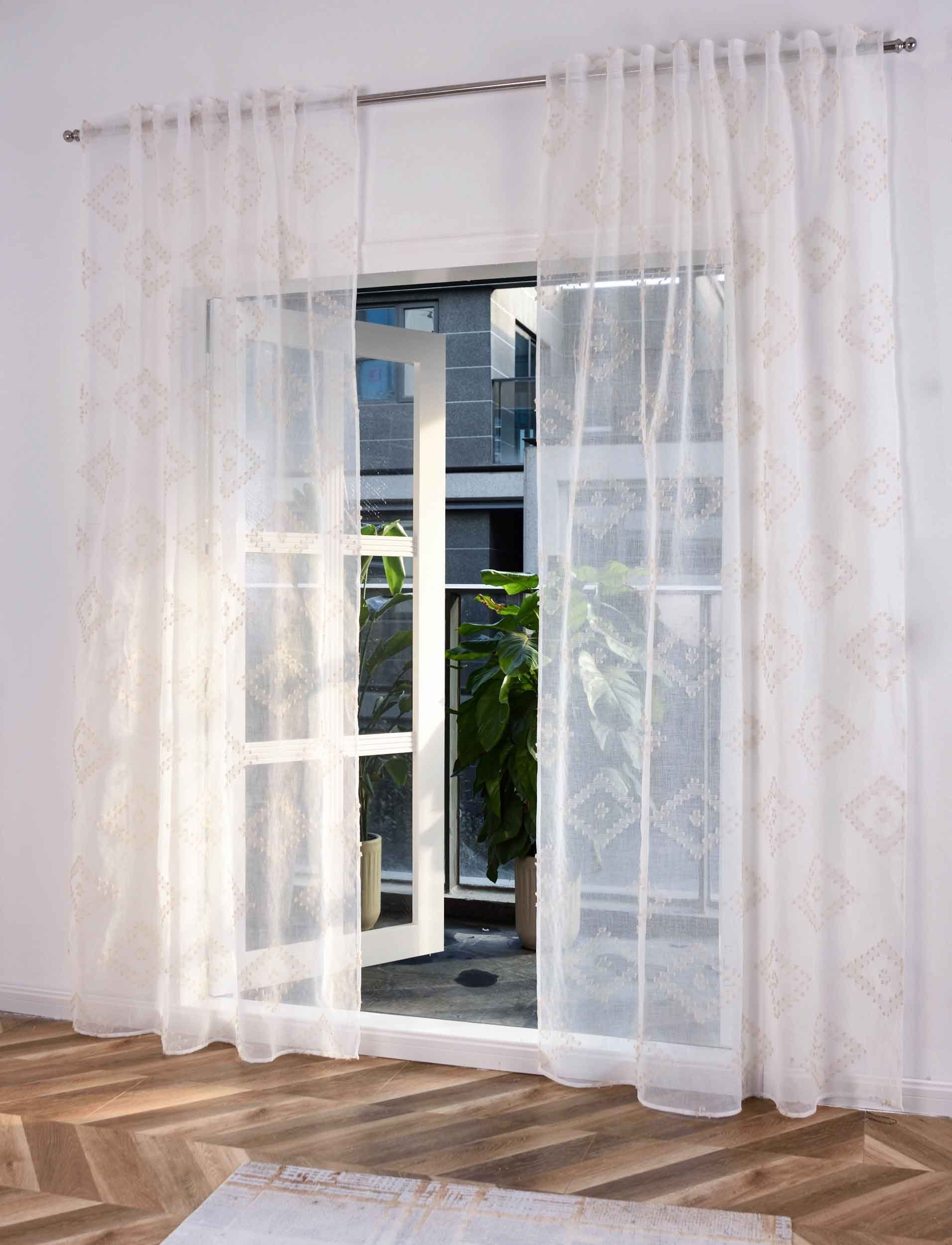Gardinenbox Gardine, Multifunktionsband (2 St), transparent, günstig online kaufen