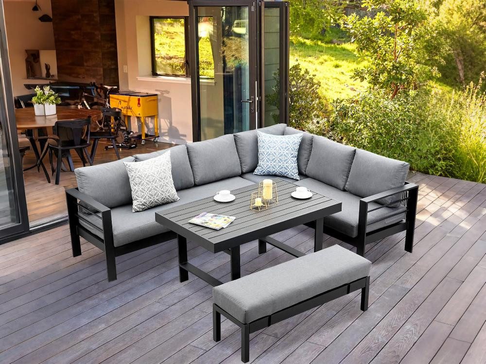 MeXo Gartenlounge-Set SGS zertifiziert, XXL Gartenmöbel günstig online kaufen