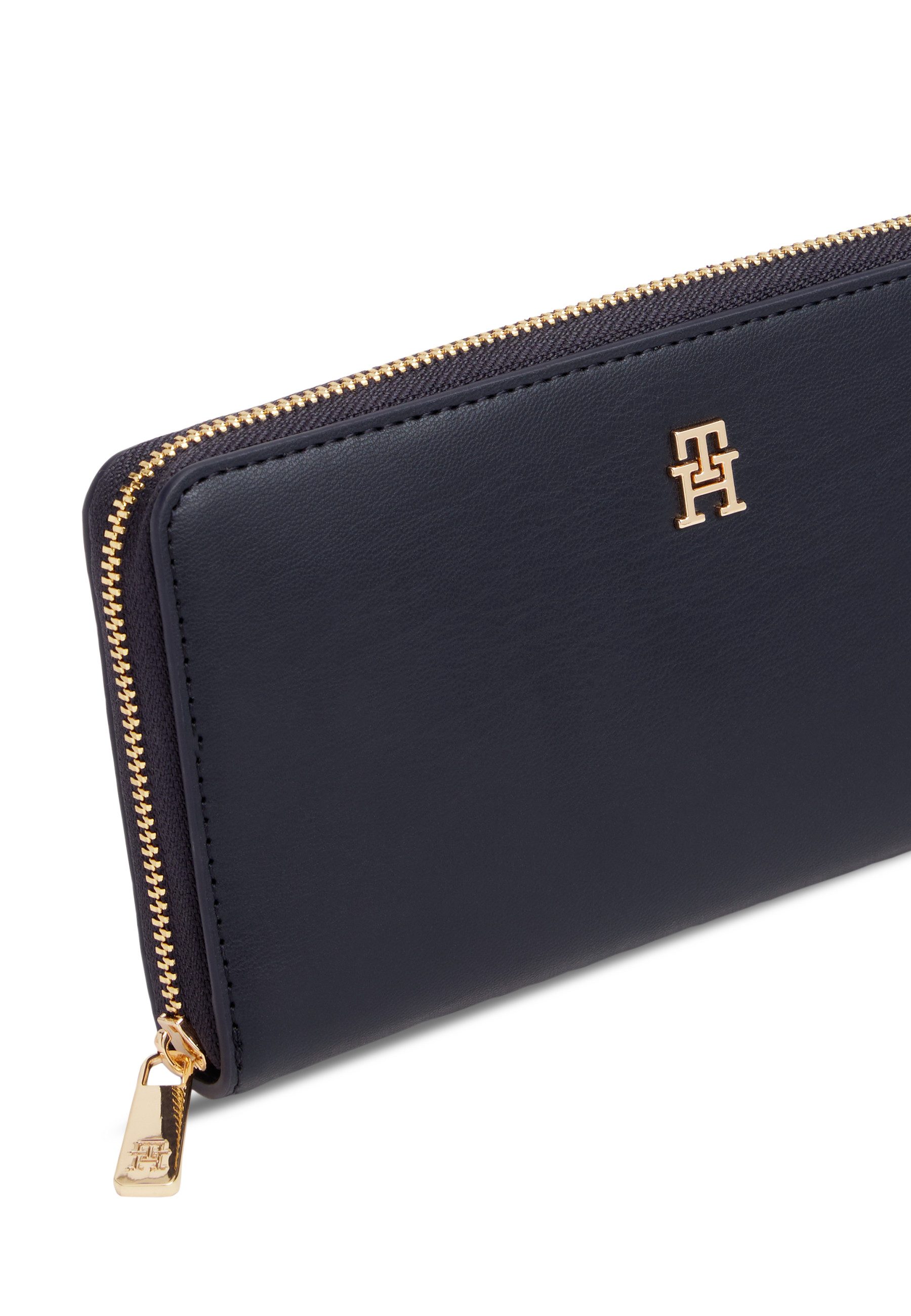 Tommy Hilfiger Geldbörse TH ICON LRG ZA, Damen Geldbeutel, Portemonnaie mit edlem TH-Logoelement – Bild 4 von 4
