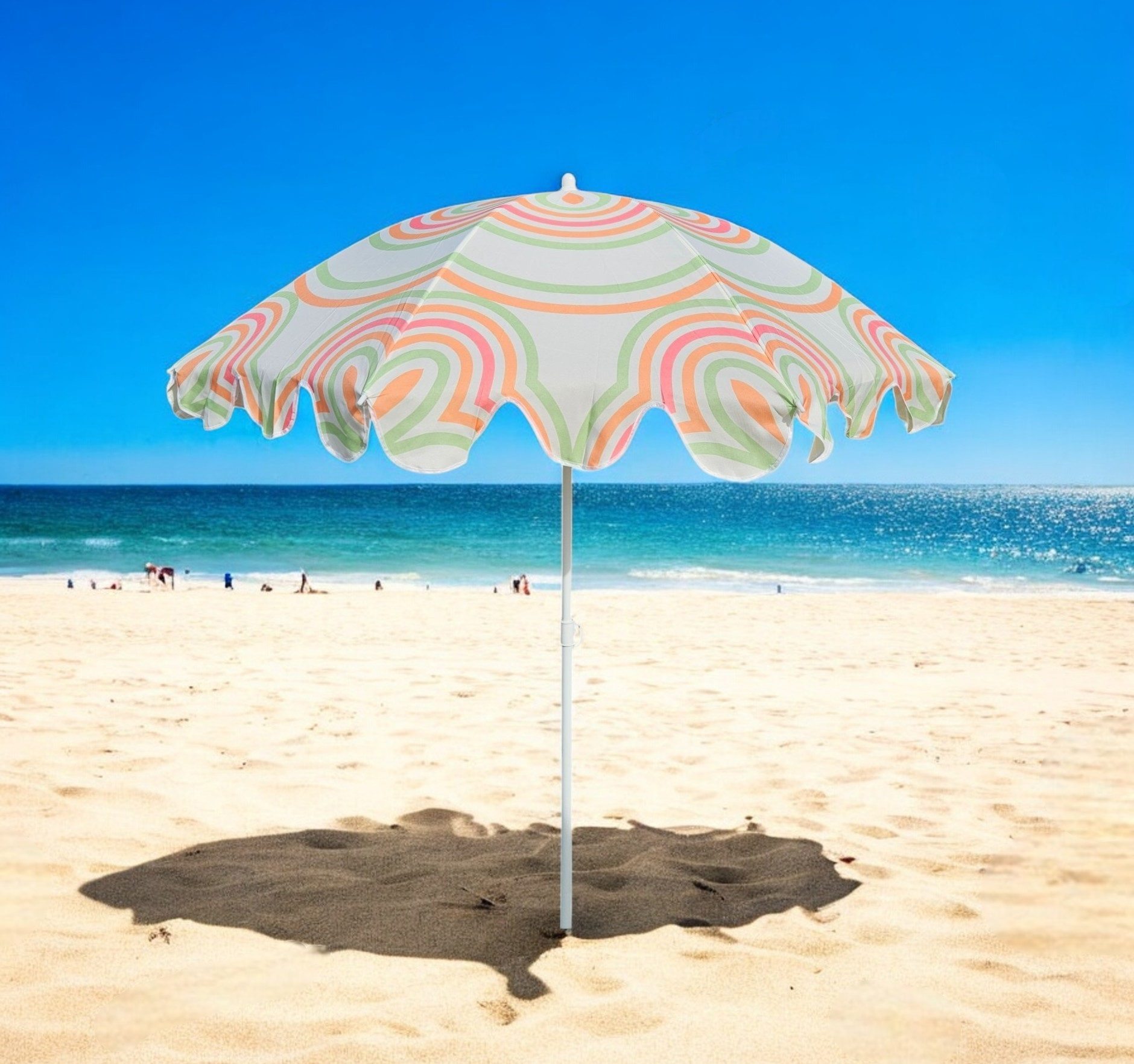 Meinposten Sonnenschirm Strandschirm UV 30+ Balkonschirm günstig online kaufen