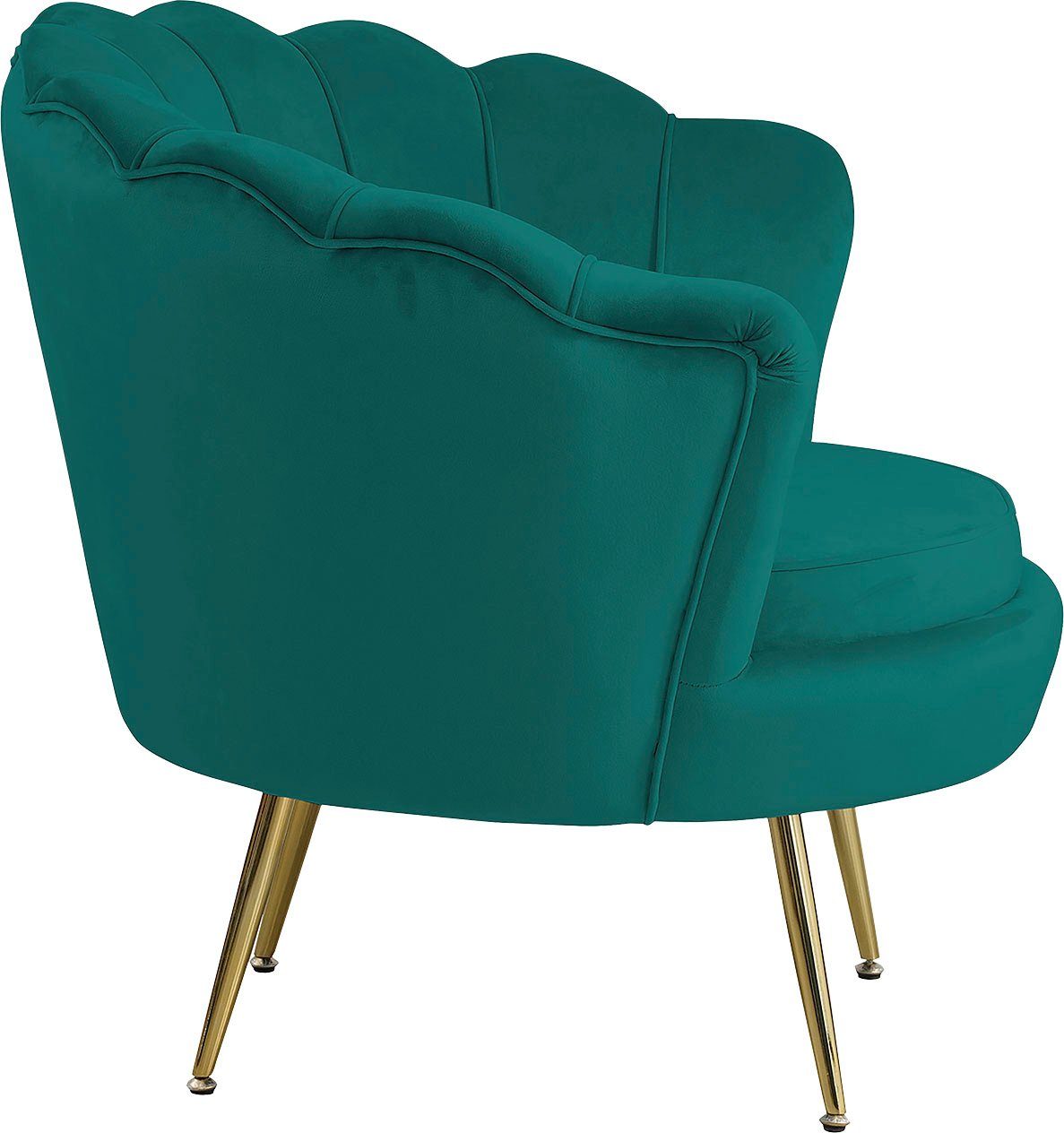 SalesFever Loungesessel Clam - Design Cocktailsessel, Prachtvoll extravagantes Design im Muschel-Look