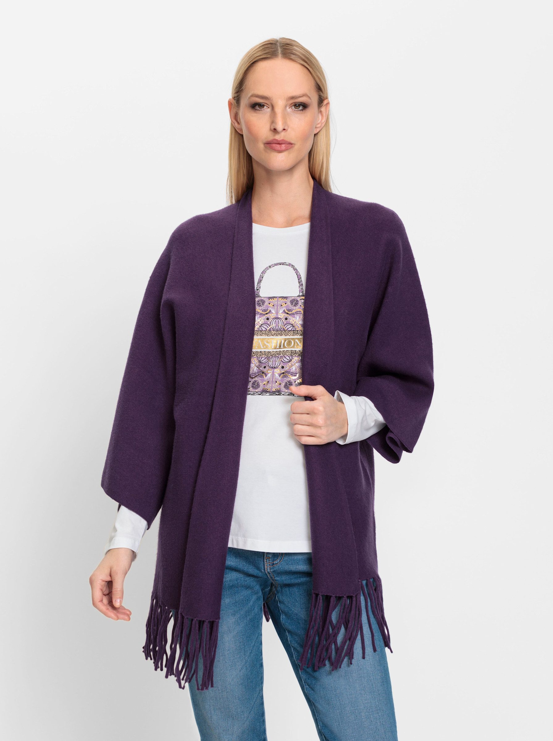 heine Strickjacke Cape