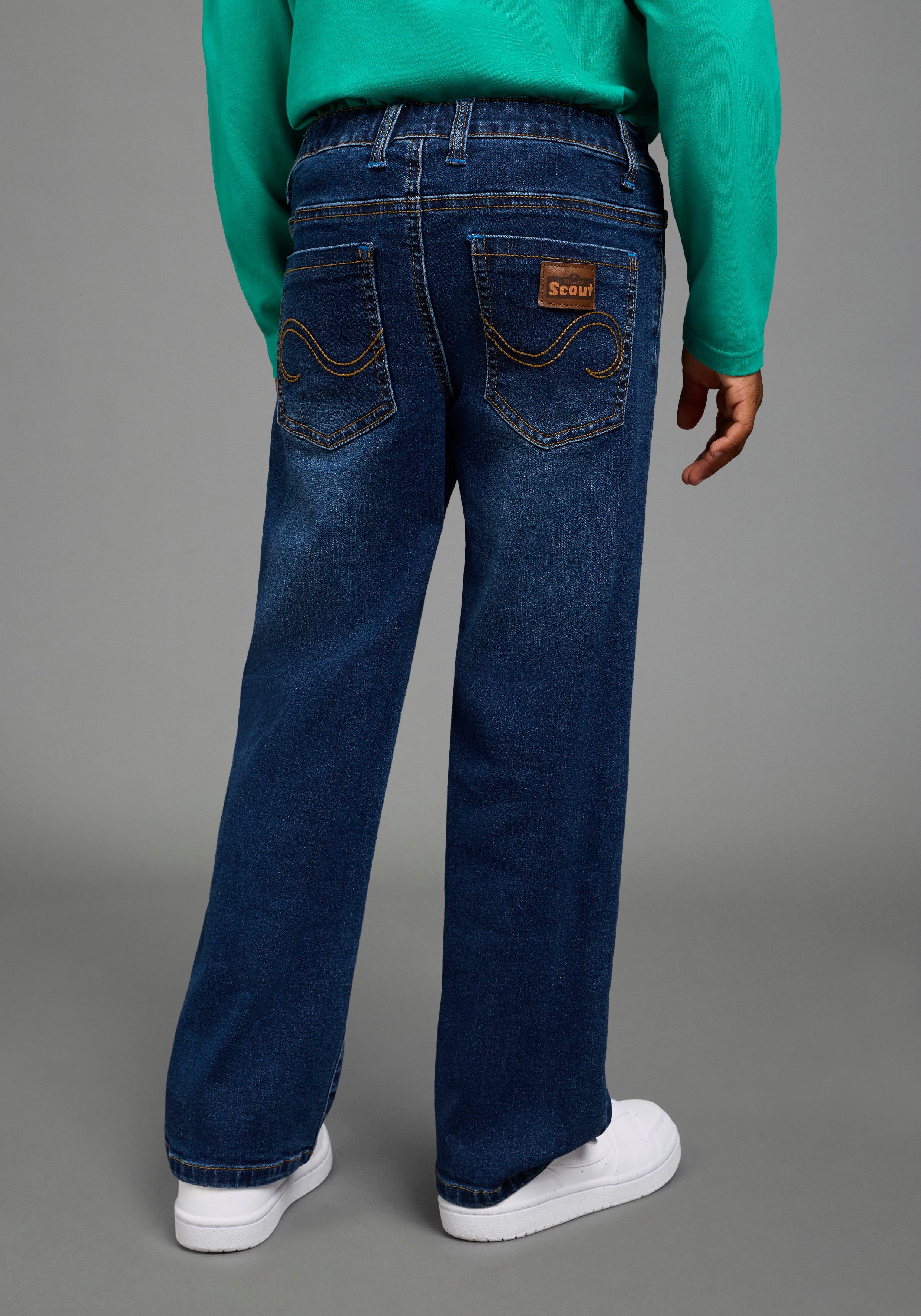 Scout Straight-Jeans Gerade Schlupf-Stretchjeans - NEU von SCOUT Stretch-Jeans, straight fit, mit mehreren Taschen inklusive Coinpocket – Bild 2 von 5