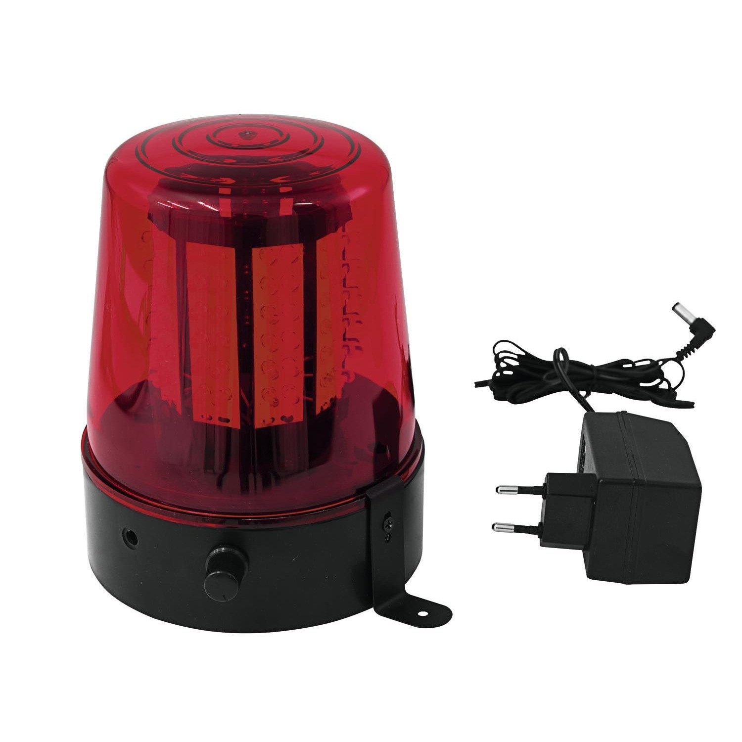 EUROLITE Discolicht Polizeilicht Feuerwehrlicht LED ROT - 108 LED Geschwindigkeit regelbar