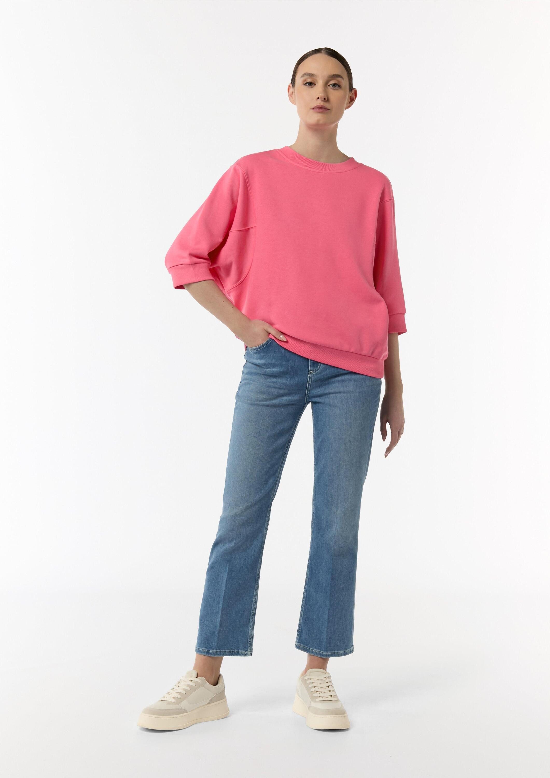 comma 3/4 Arm-Pullover Sweatshirt (1-tlg)