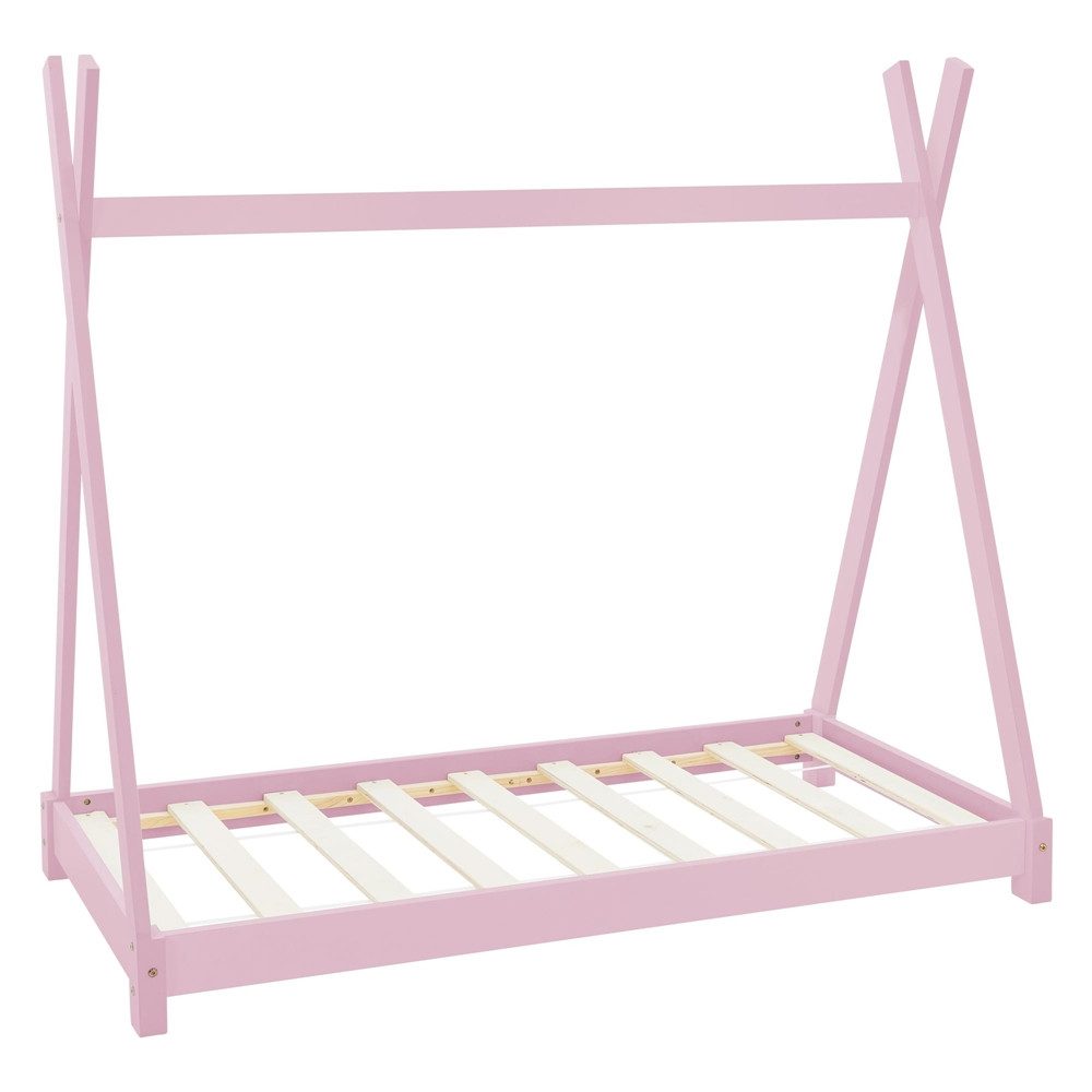 Spielbett Hausbett Tipi Zeltbett inkl. Lattenrost Bodenbett Kinder Himmelbett