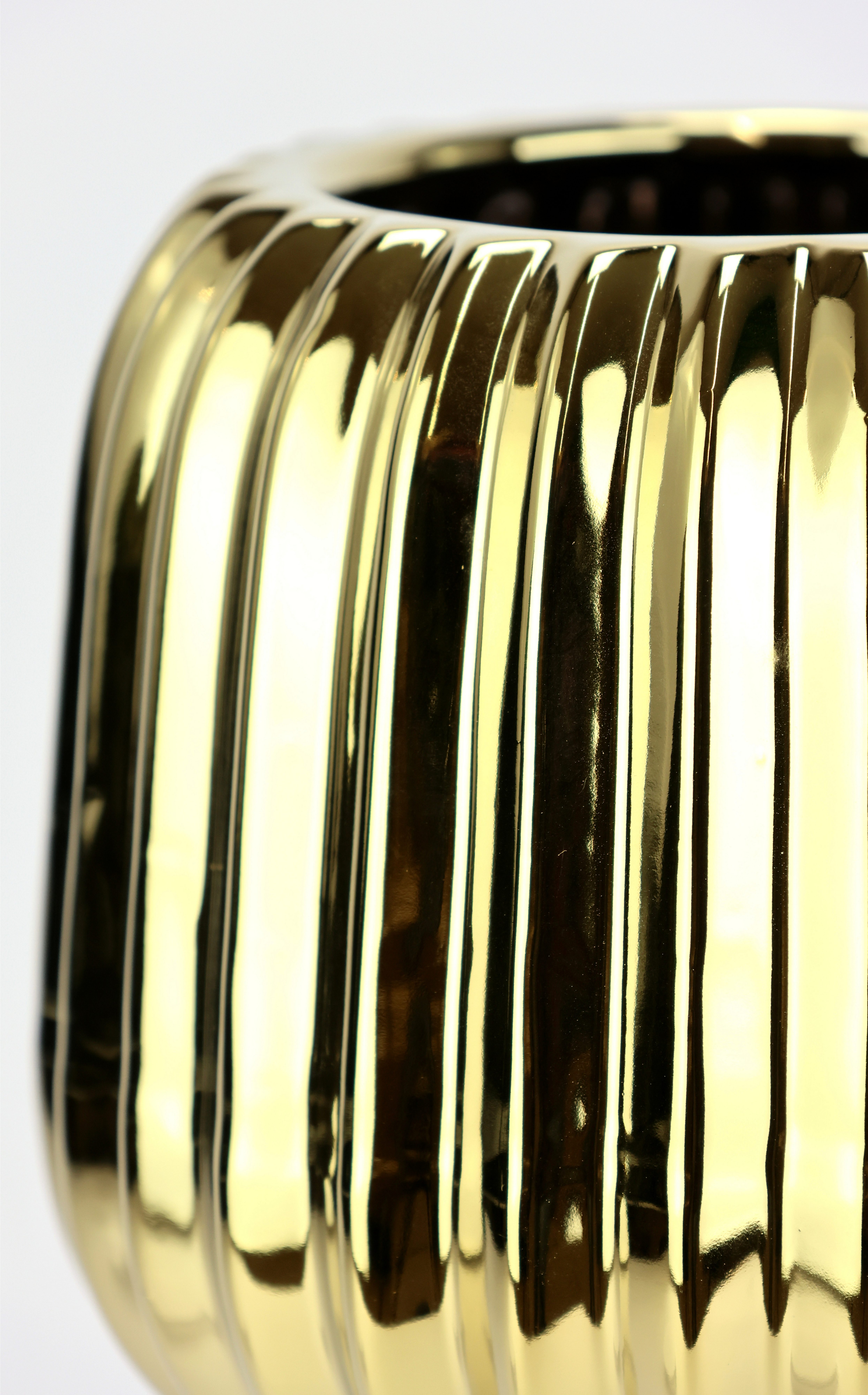 I.GE.A. Dekovase Vase aus Keramik (1 St), Dekovase Blumenvase Modern für Tischdeko Tischvase Deko Trockenblume