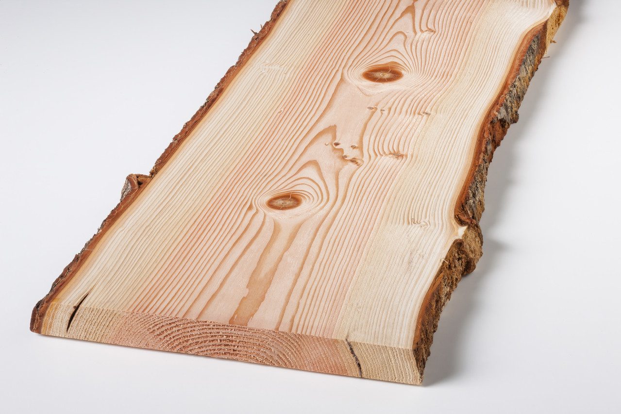 binderholz Regaleinsatz Holzbrett Massivholz Douglasie unbesäumt 120 x 27