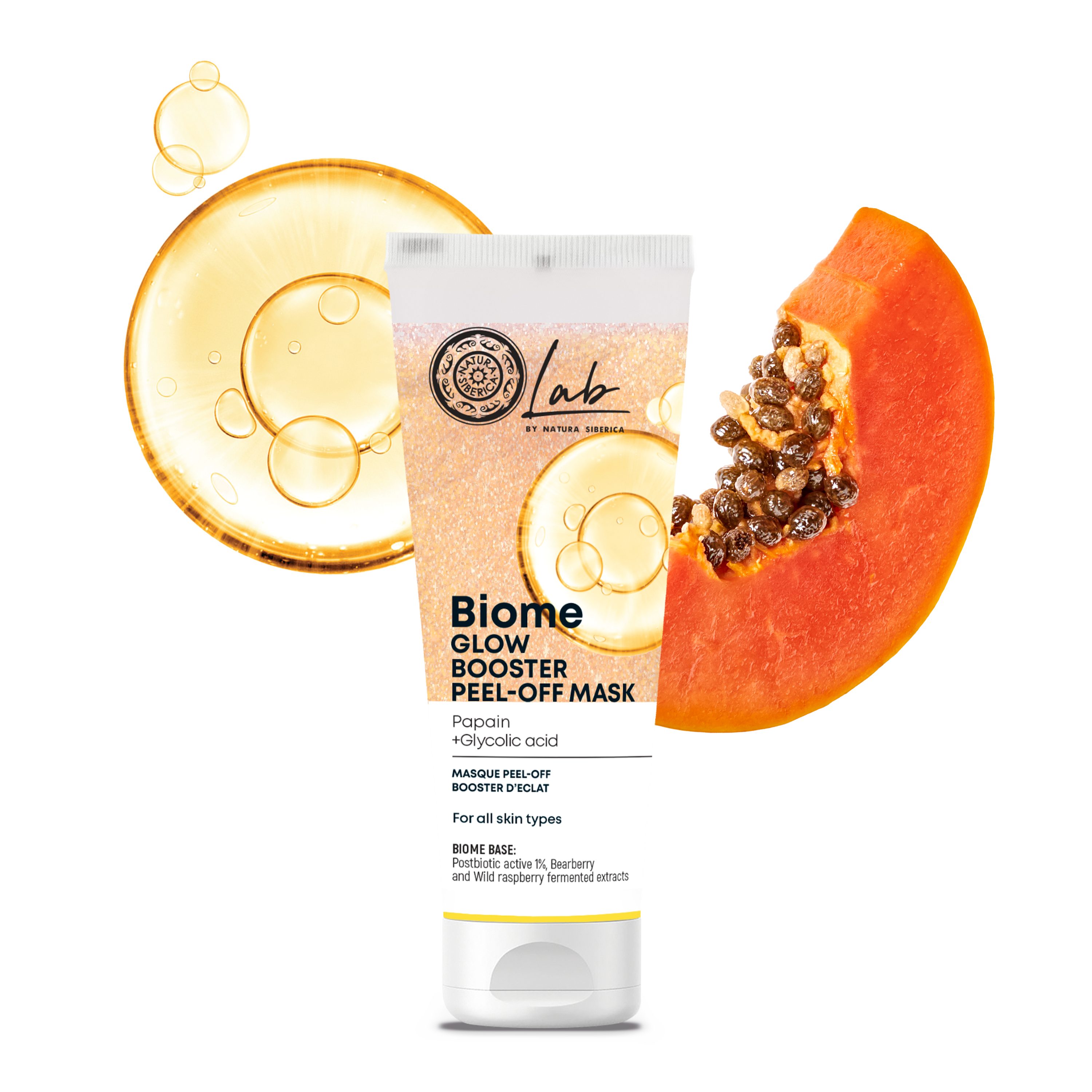 Natura Siberica Gesichtsmaske Lab Biome Glow Booster Peel-Off Face Mask