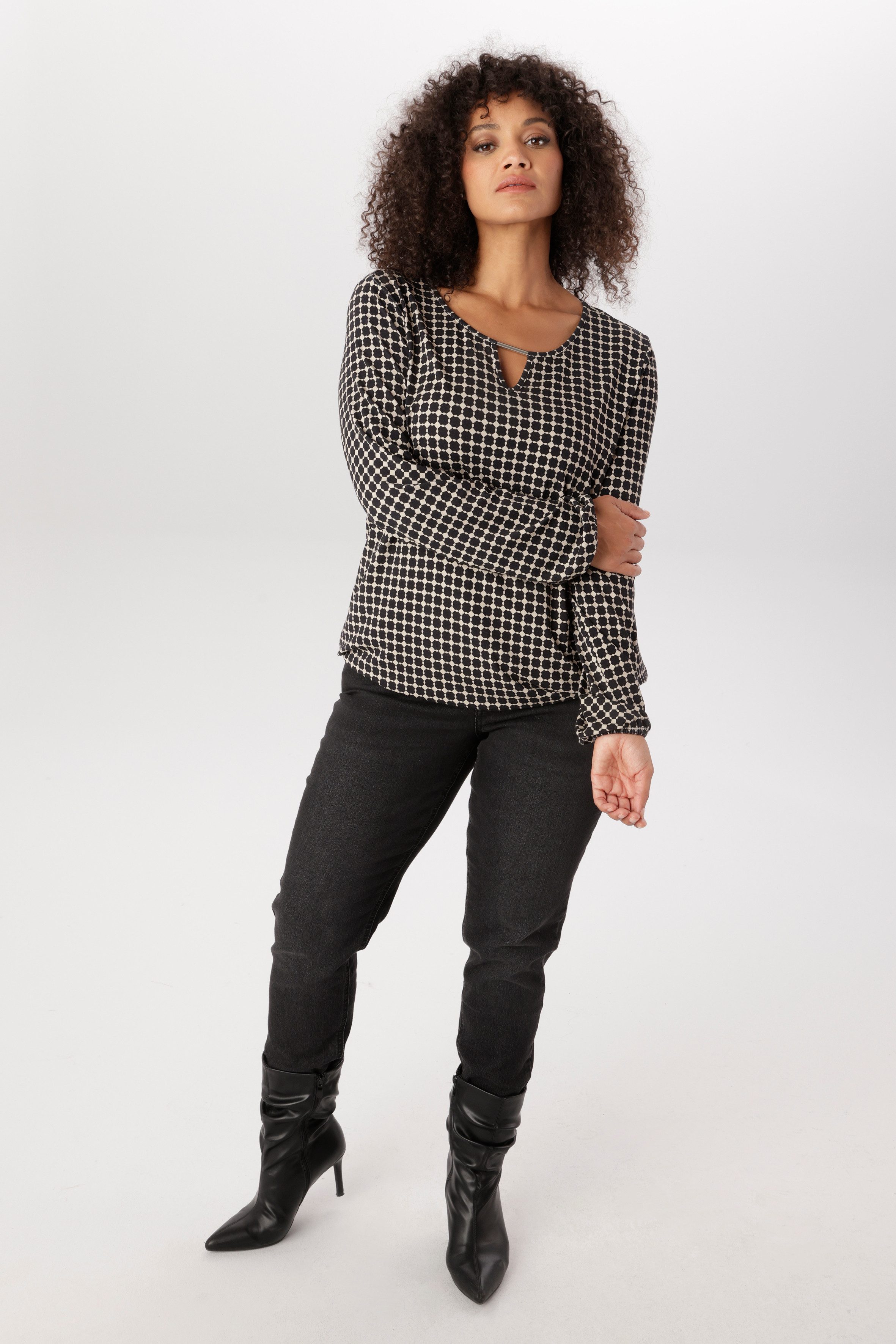Aniston PLUS Langarmshirt aus weich fließender Qualität - NEUE KOLLEKTION – Bild 4 von 5