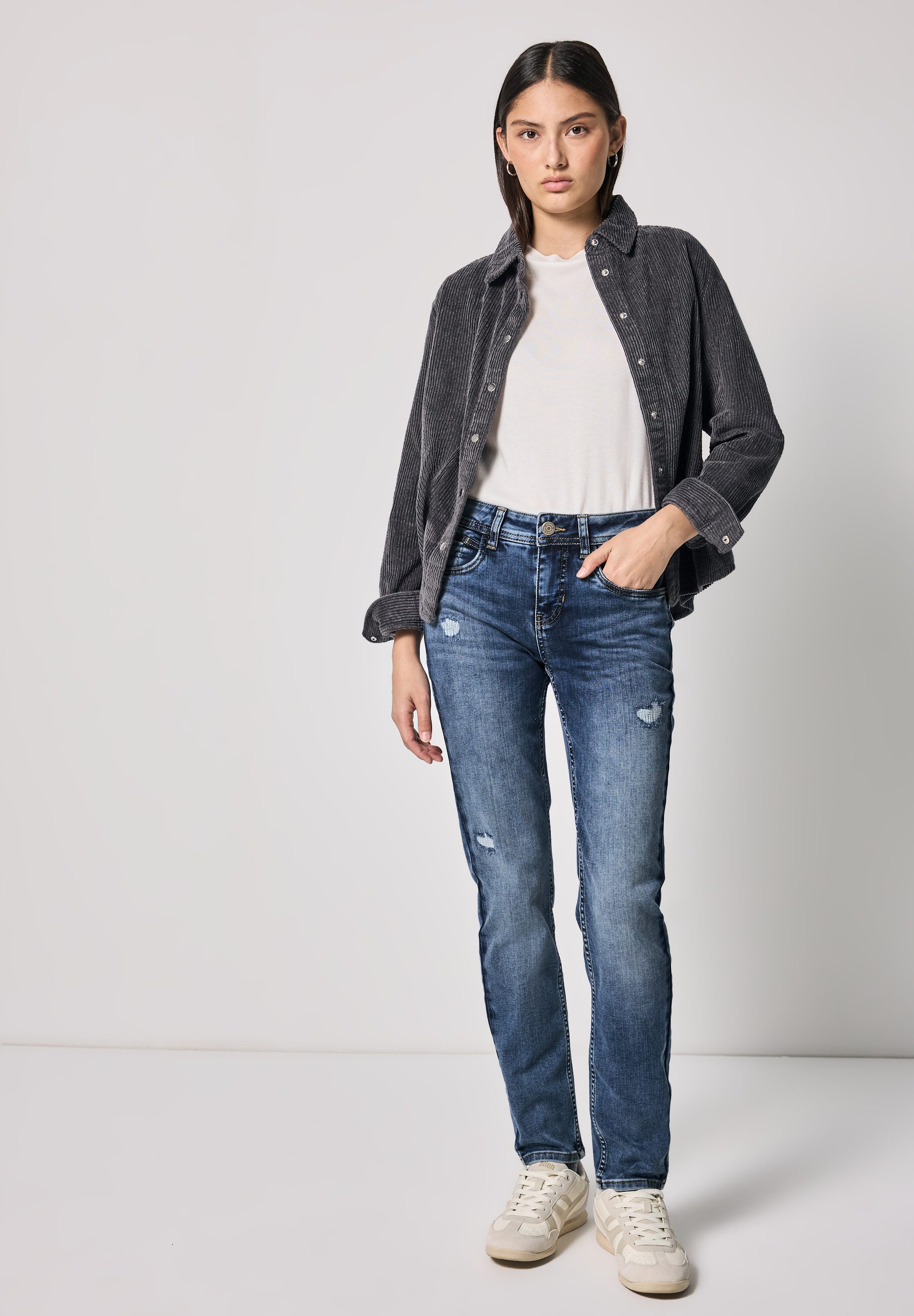 STREET ONE STUDIO Comfort-fit-Jeans Middle Waist
