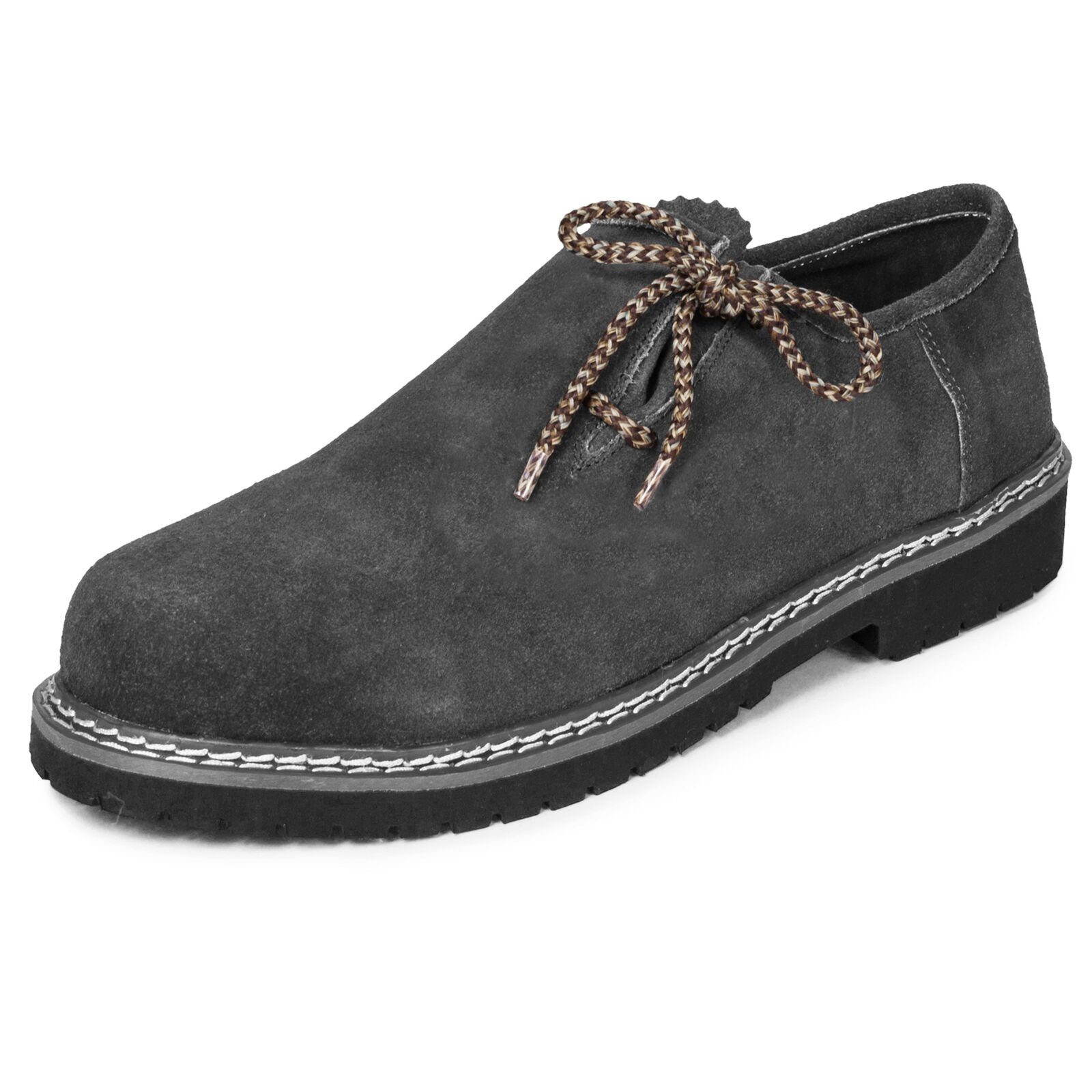 PAULGOS Haferlschuhe Echt Leder - Trachtenschuhe Mit Stickerei Gr. 39-47