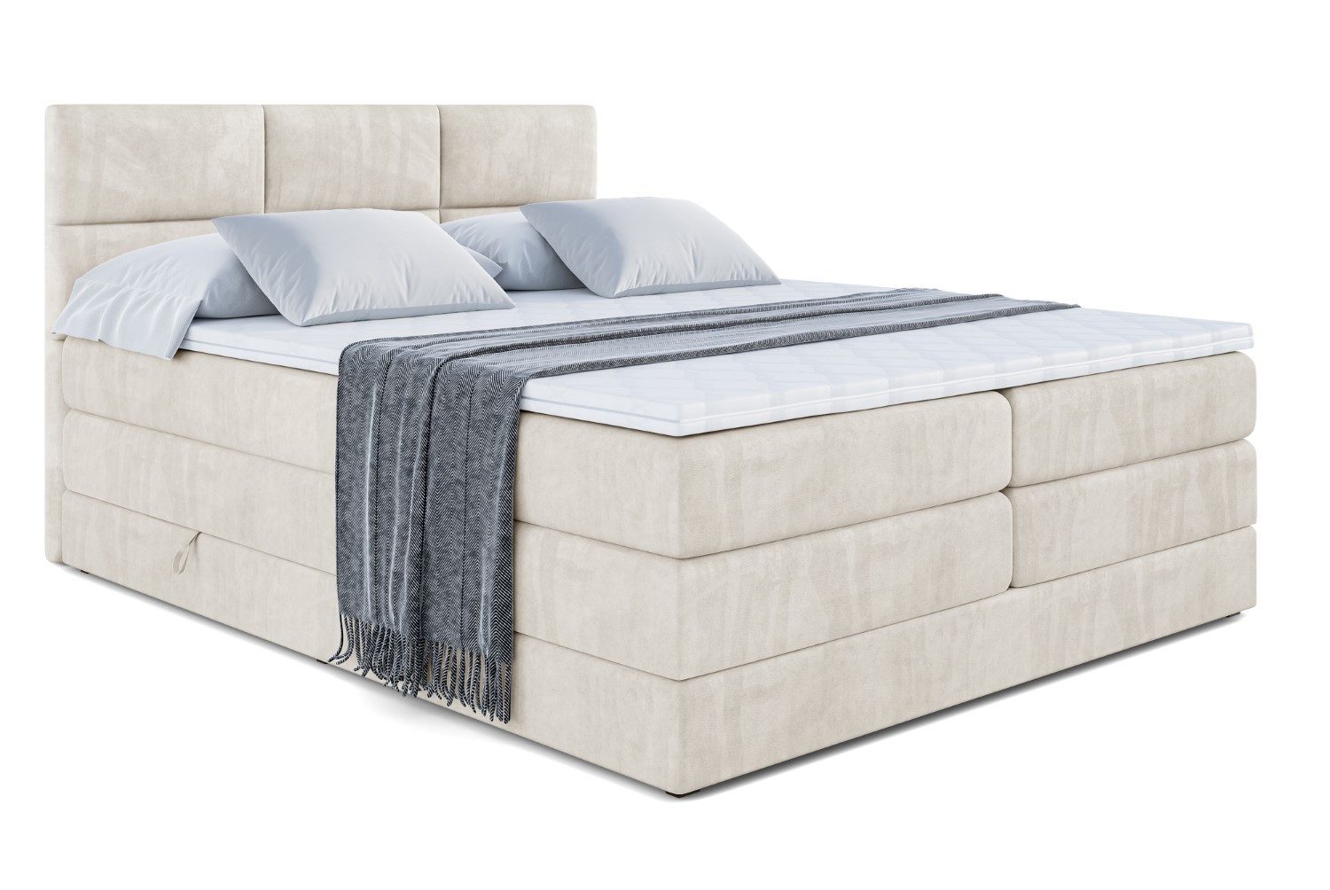 ALTDECOR Boxspringbett OHIO KING (Multipocket-Matratze H4, günstig online kaufen