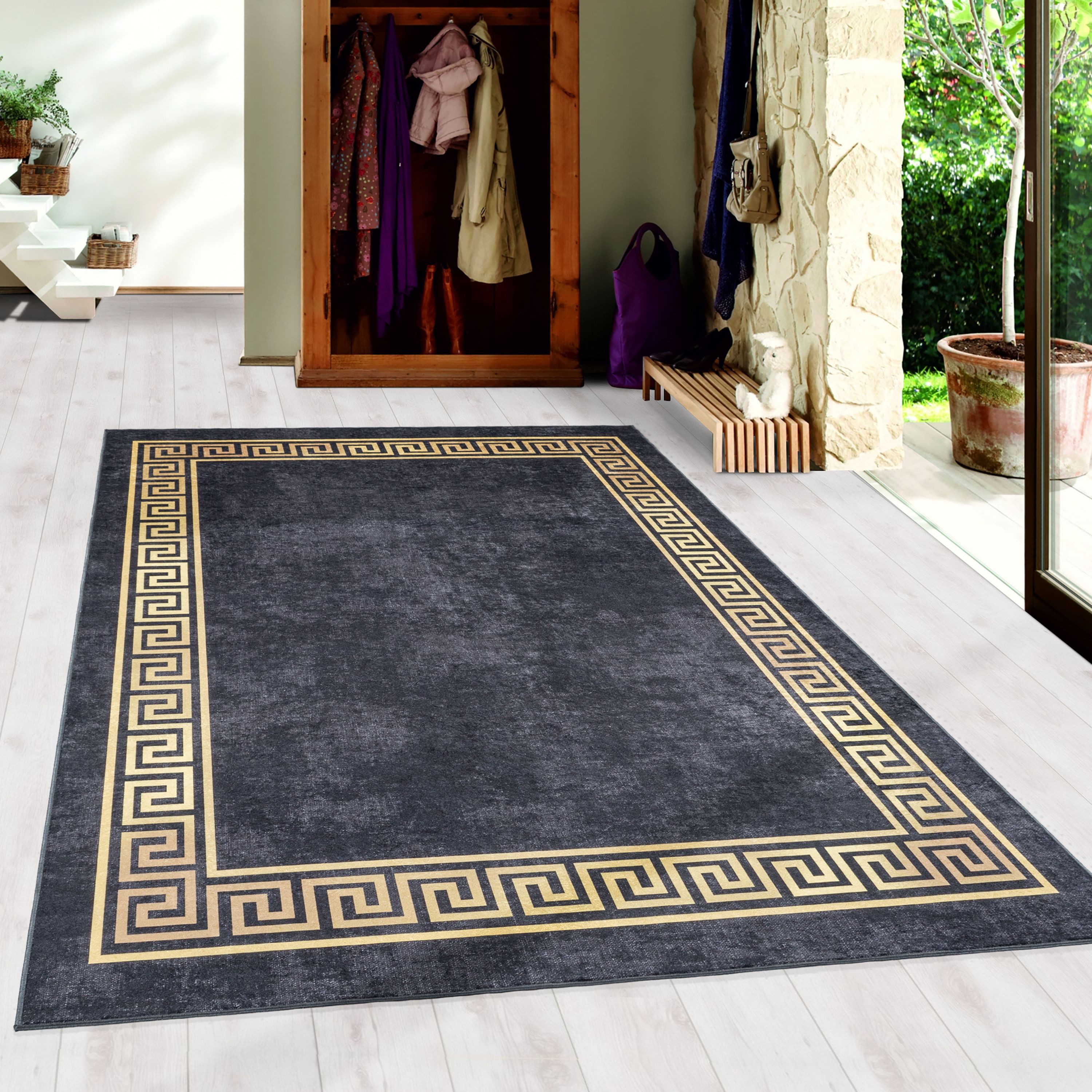 Teppium Teppich Mäander-Design, Rechteckig, Höhe: 7 günstig online kaufen