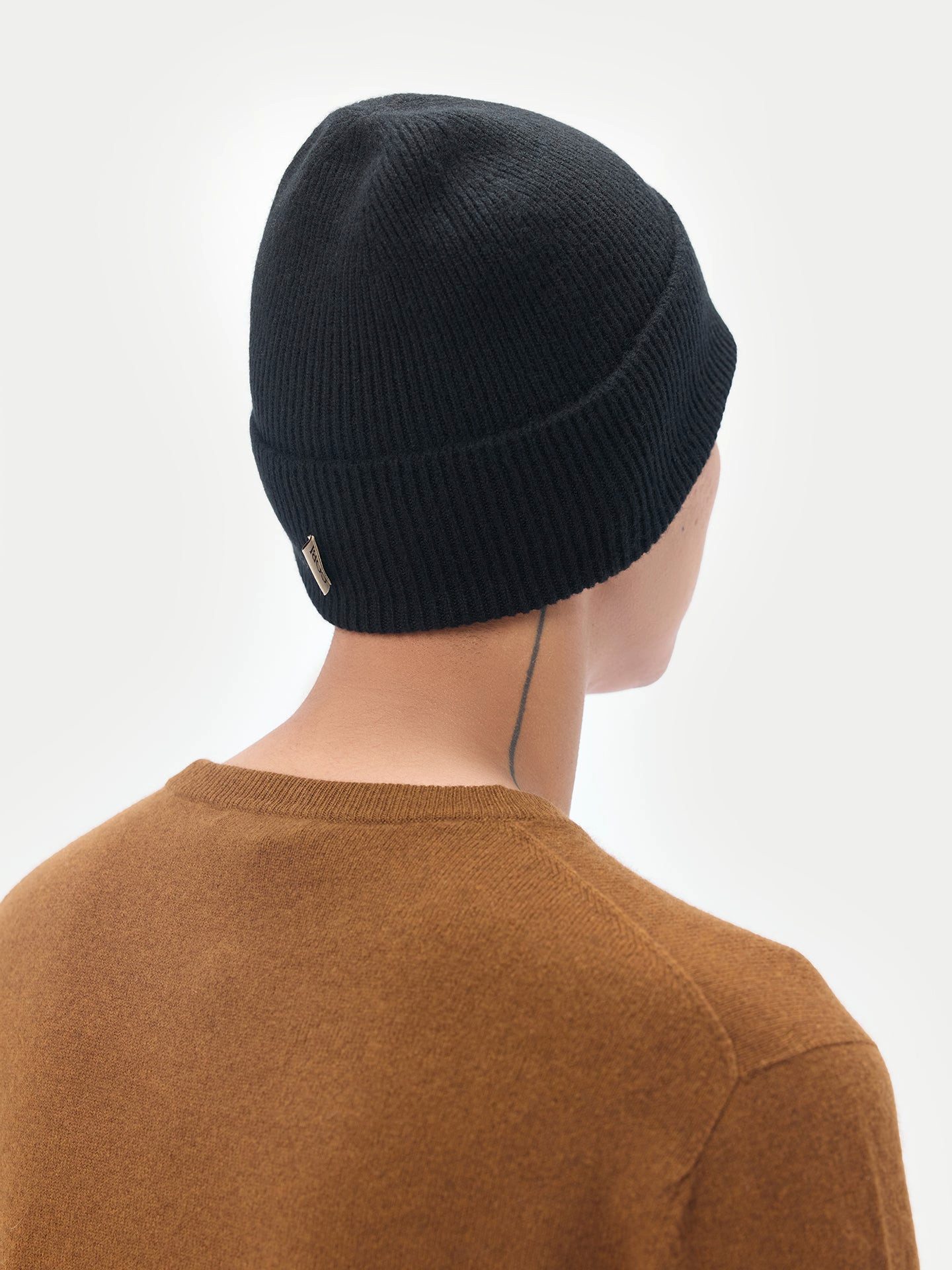 GOBI Cashmere Beanie Rippenstrick Kaschmir Mütze – Bild 4 von 5