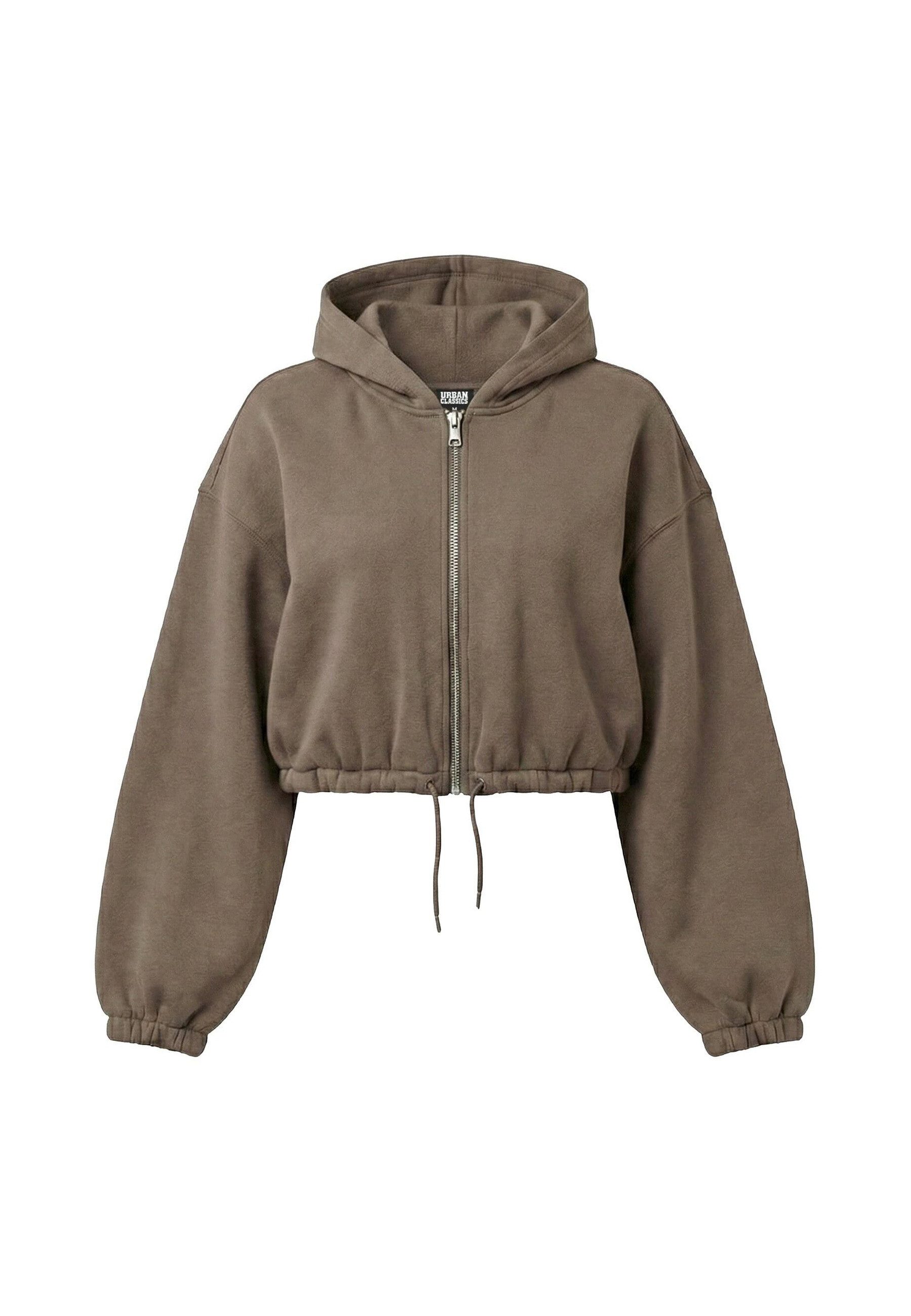 URBAN CLASSICS Anorak Urban Classics Ladies Fluffy Cropped Zip Hoodie (1-St)