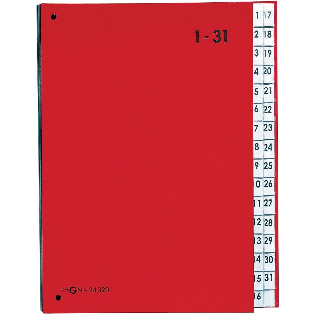 PAGNA Organisationsmappe Pultordner 1-31 Color-Einband rot