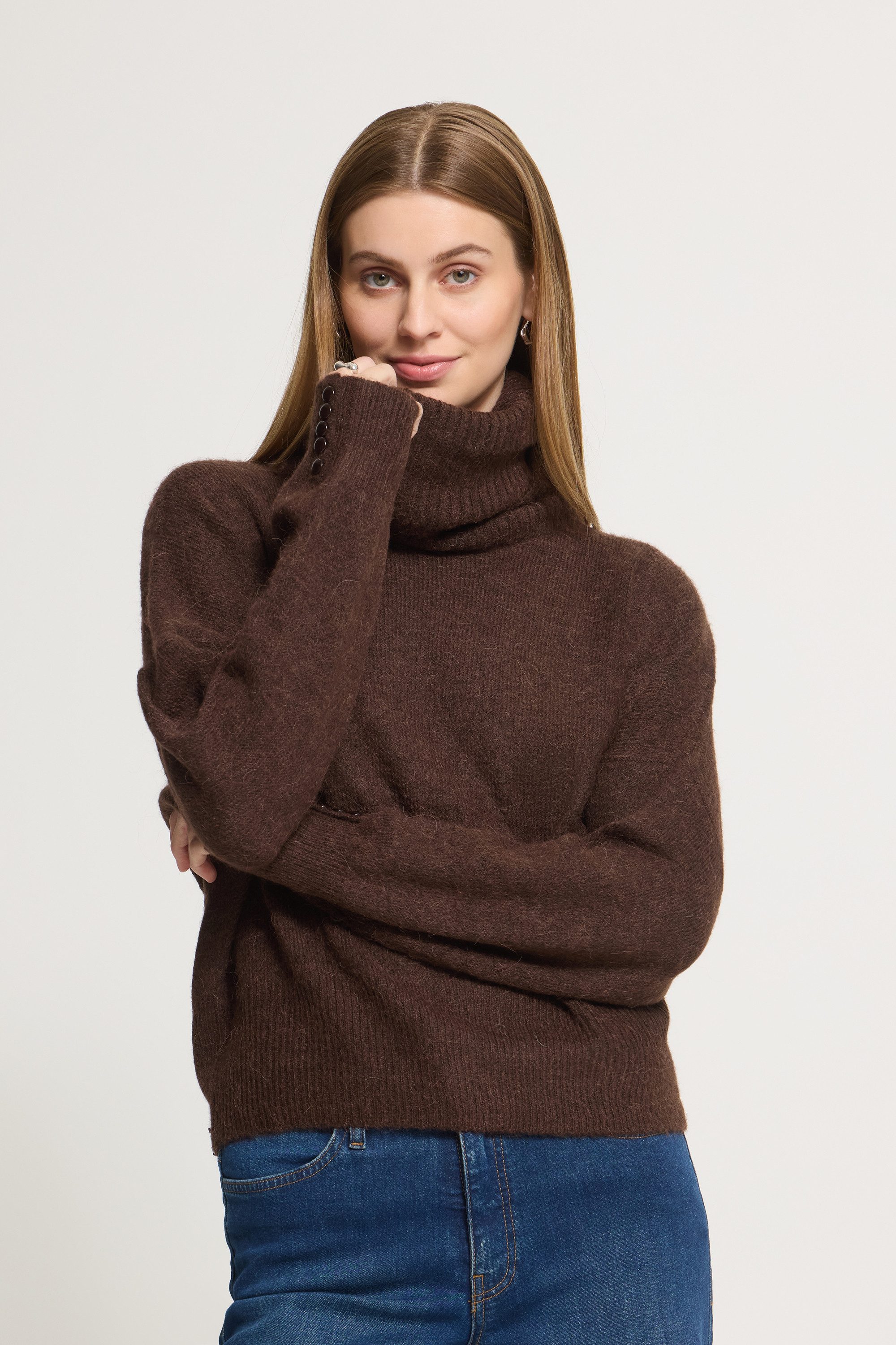 ICHI Strickpullover Strickpullover langarm IHKAMARA
