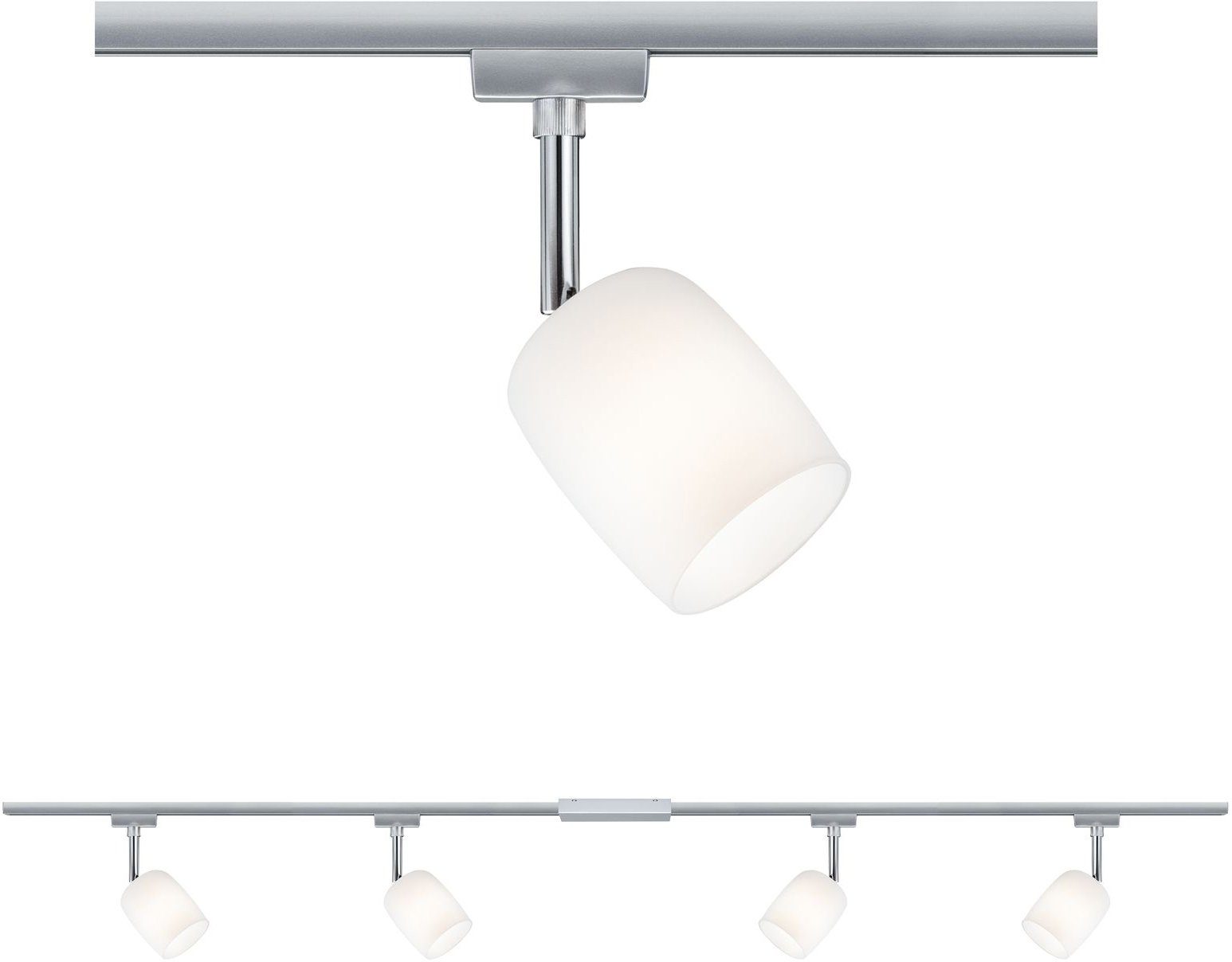Paulmann Schienensystem-Leuchten URail Set G9 Blossom Satin Chrom matt max. 4x10W Schienensystem, ohne Leuchtmittel, G9. Reduzierter Preis € 170,95. Unverbindliche Preisempfehlung € 232,99