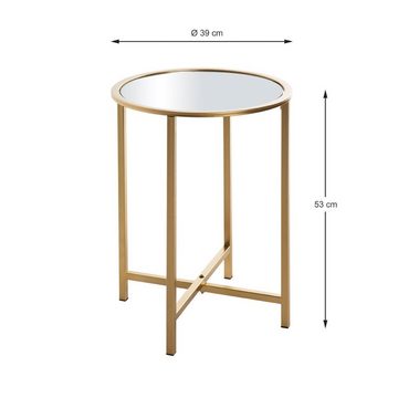 HAKU Beistelltisch HAKU Möbel Beistelltisch - gold - H. 53cm