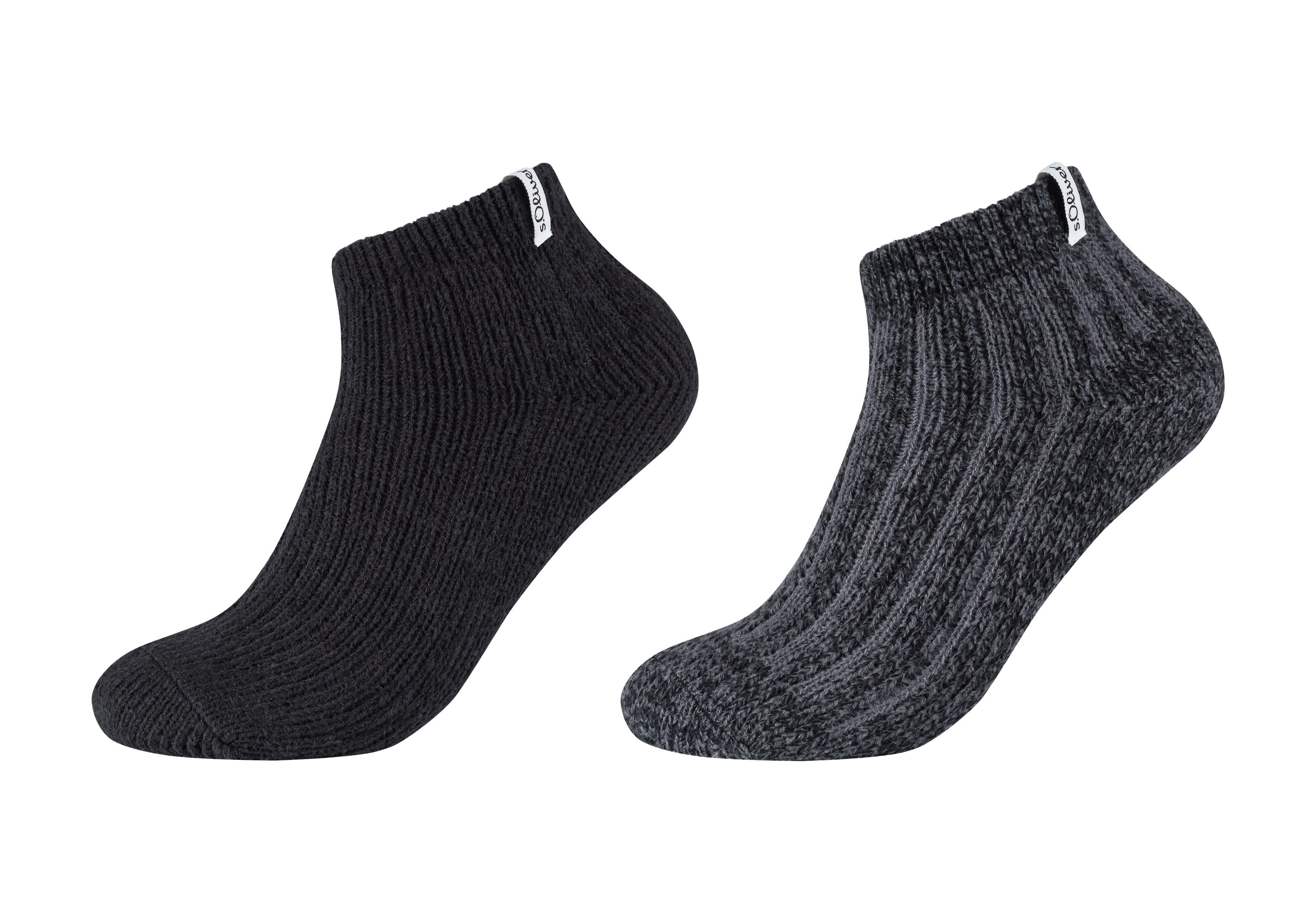 s.Oliver Sneakersocken warm & cozy (4-Paar) mit elastischem Bund