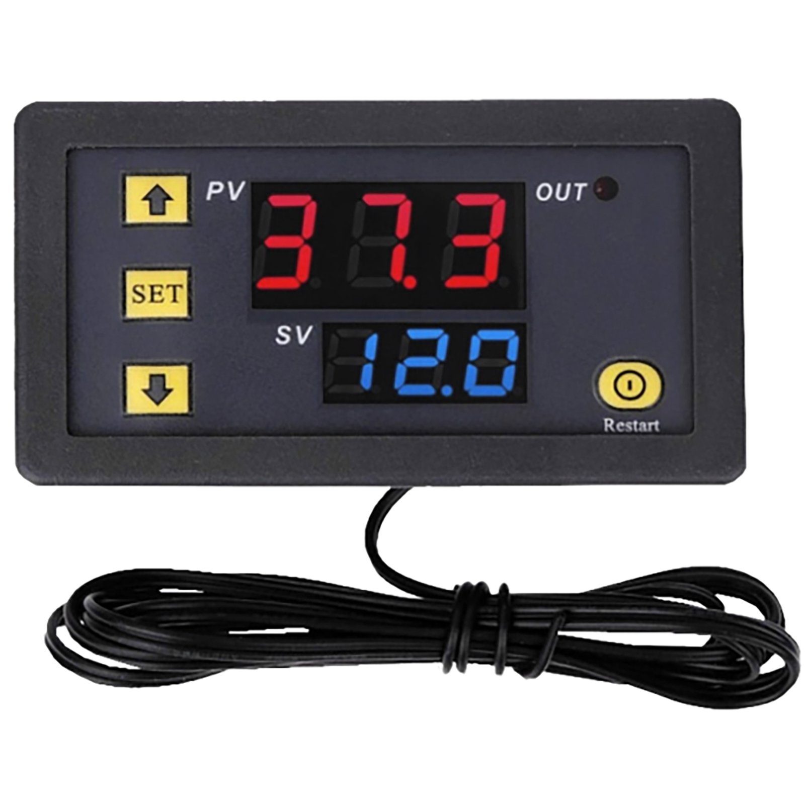 ADELID Raumthermostat, Temperaturregler digital LCD Thermostatregler  Temperaturregelmodul Kühlung Heizung 12V