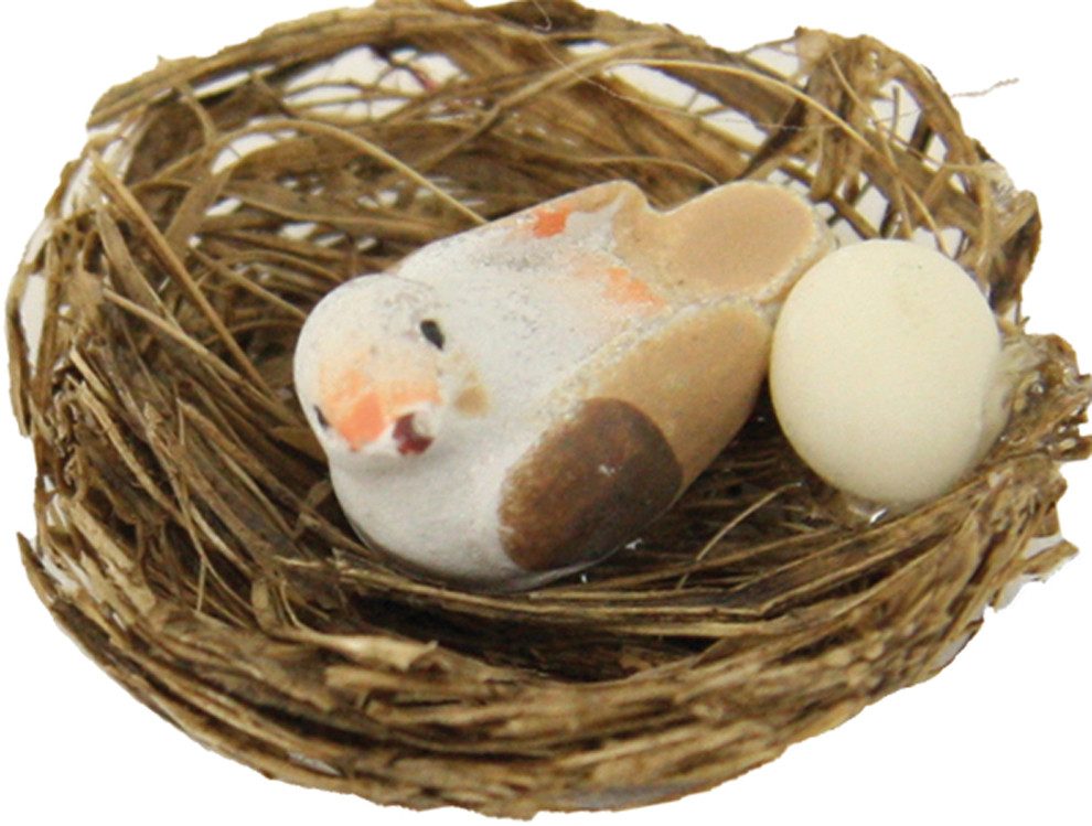 FADEDA Krippen-Zubehör FADEDA Vogel im Nest, Höhe in cm: 2