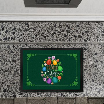 Fußmatte Frohe Ostern Fußmatte in 35x50 cm mit Frühlingsmotiven, speecheese