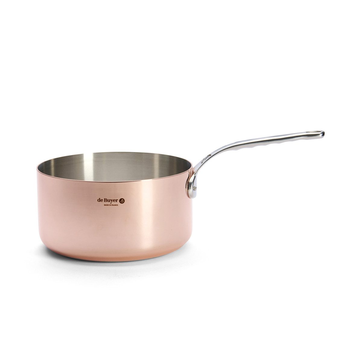 de Buyer Kasserolle Prima Matera, Kupfer-Stiel 24 cm / 6,0 L induktionsgeeignet -