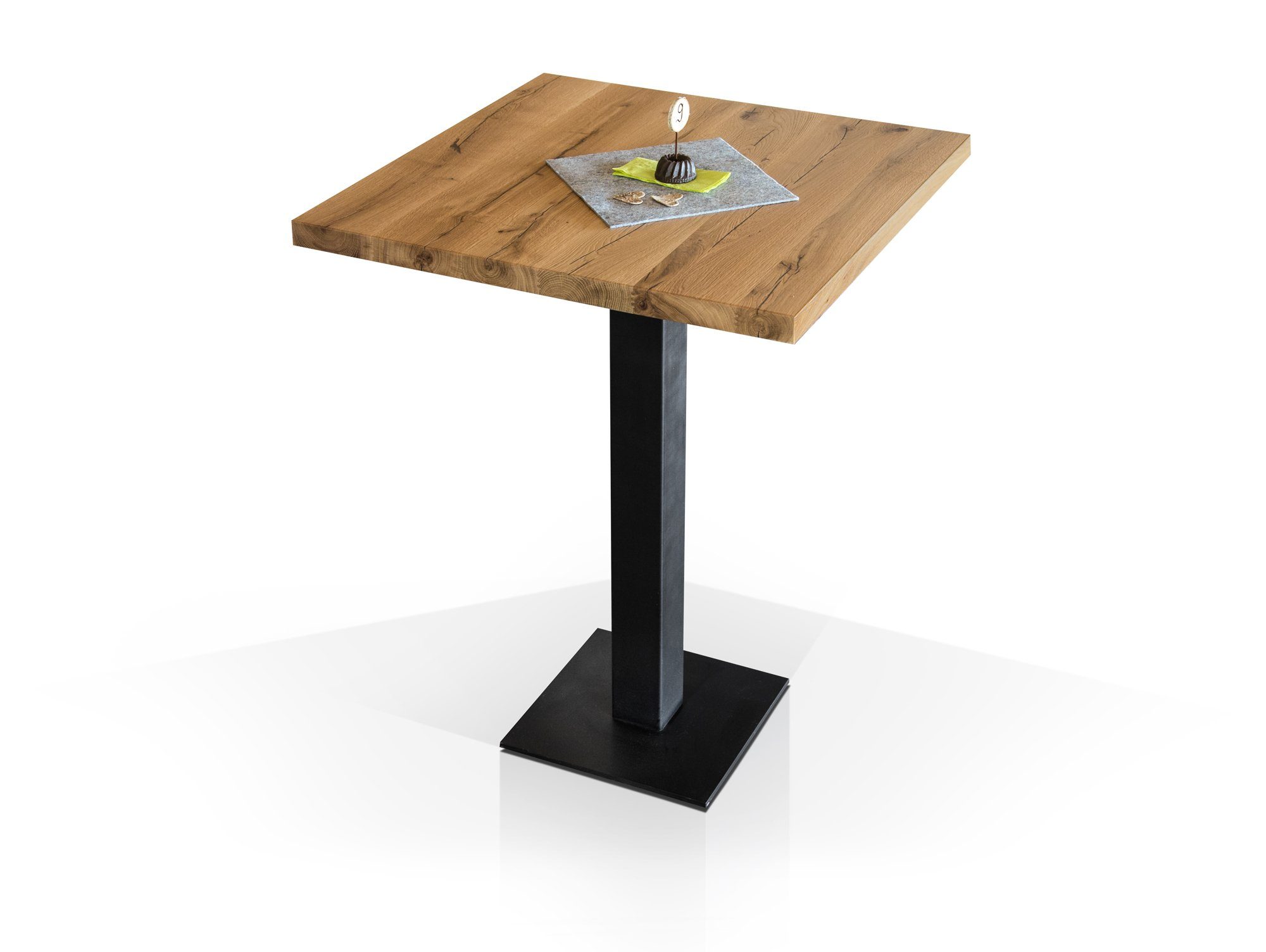 Moebel-Eins Tischgestell, Tischgestell Stahl, Bartisch, schwarz für GASTRO Material