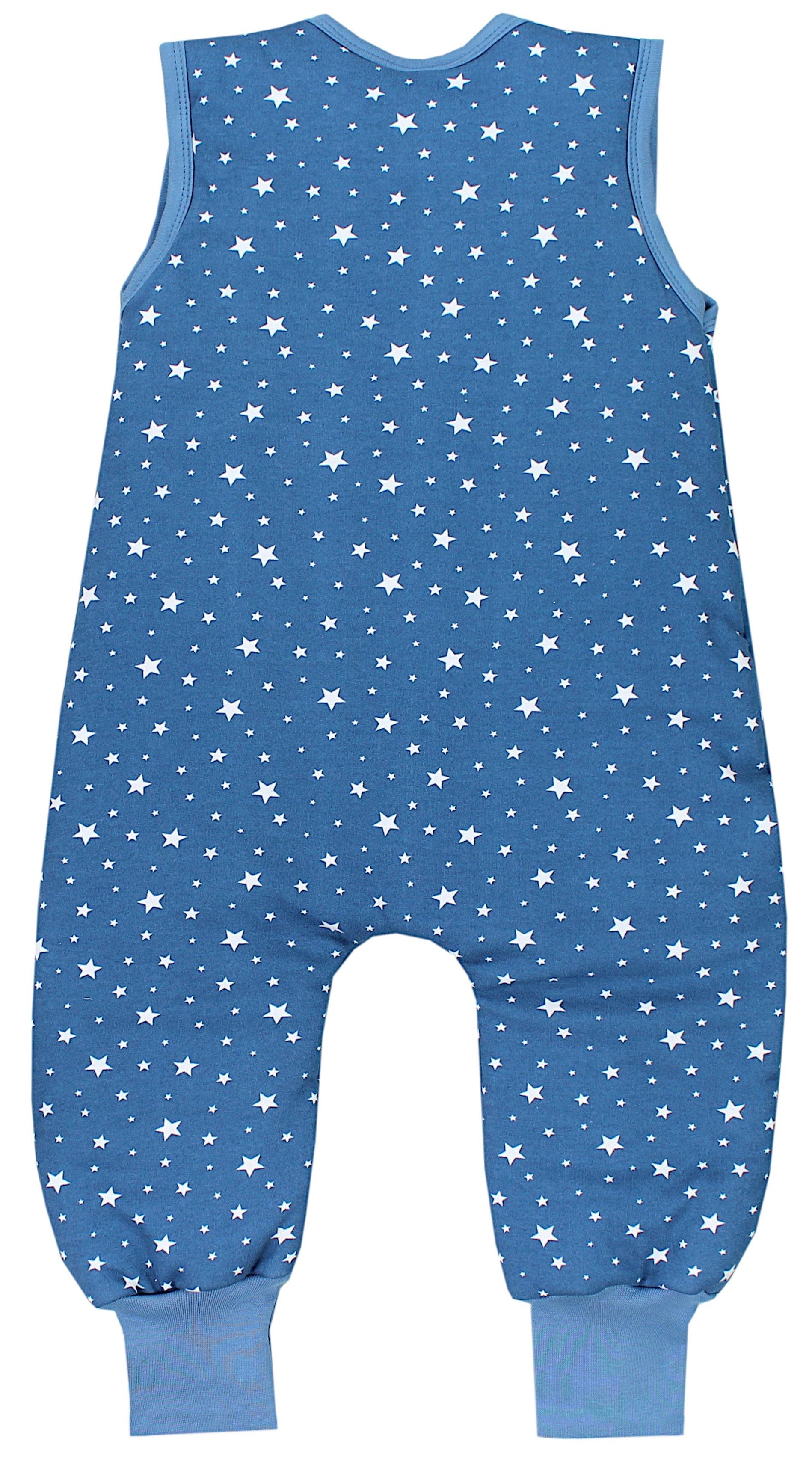 zertifiziert TupTam 2,5 Weiße TOG Beinen Winter mit Babyschlafsack Unisex Sterne Jeansblau Schlafsack OEKO-TEX