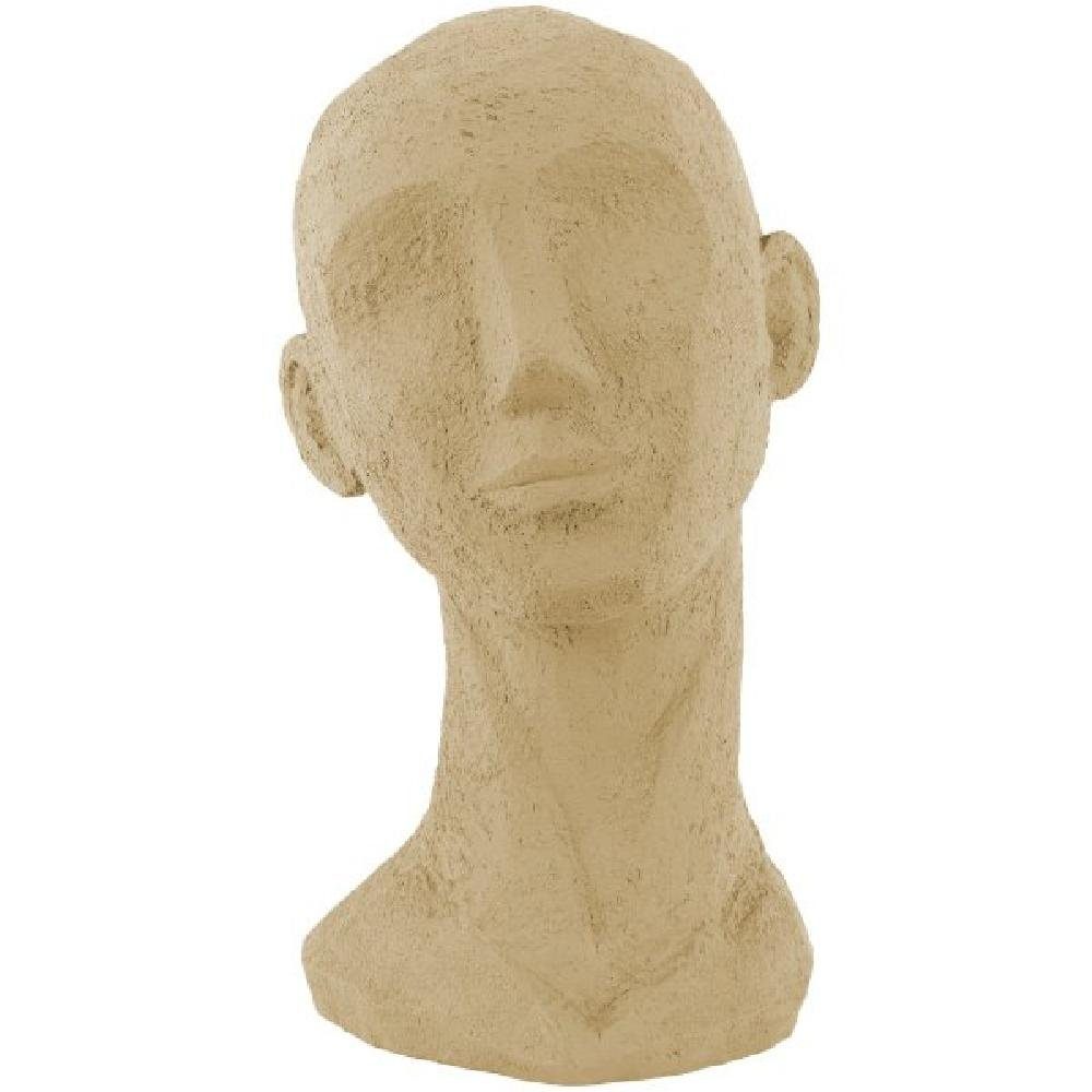 Present Time Skulptur Statue Face Art Up Sand Brown (28,4cm)