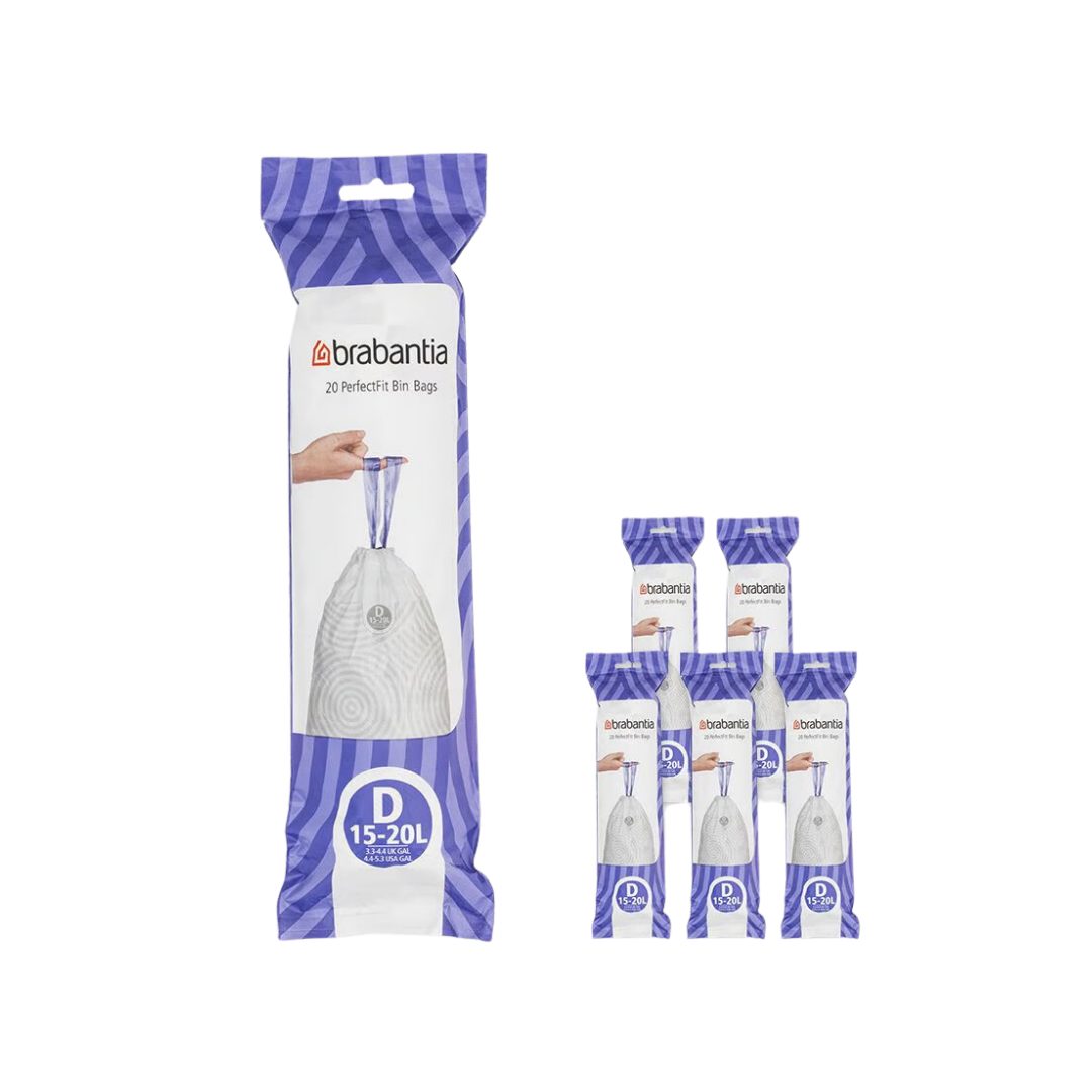 Brabantia Müllbeutel PerfectFit Müllbeutel 15-20 L (D) 120 Stk