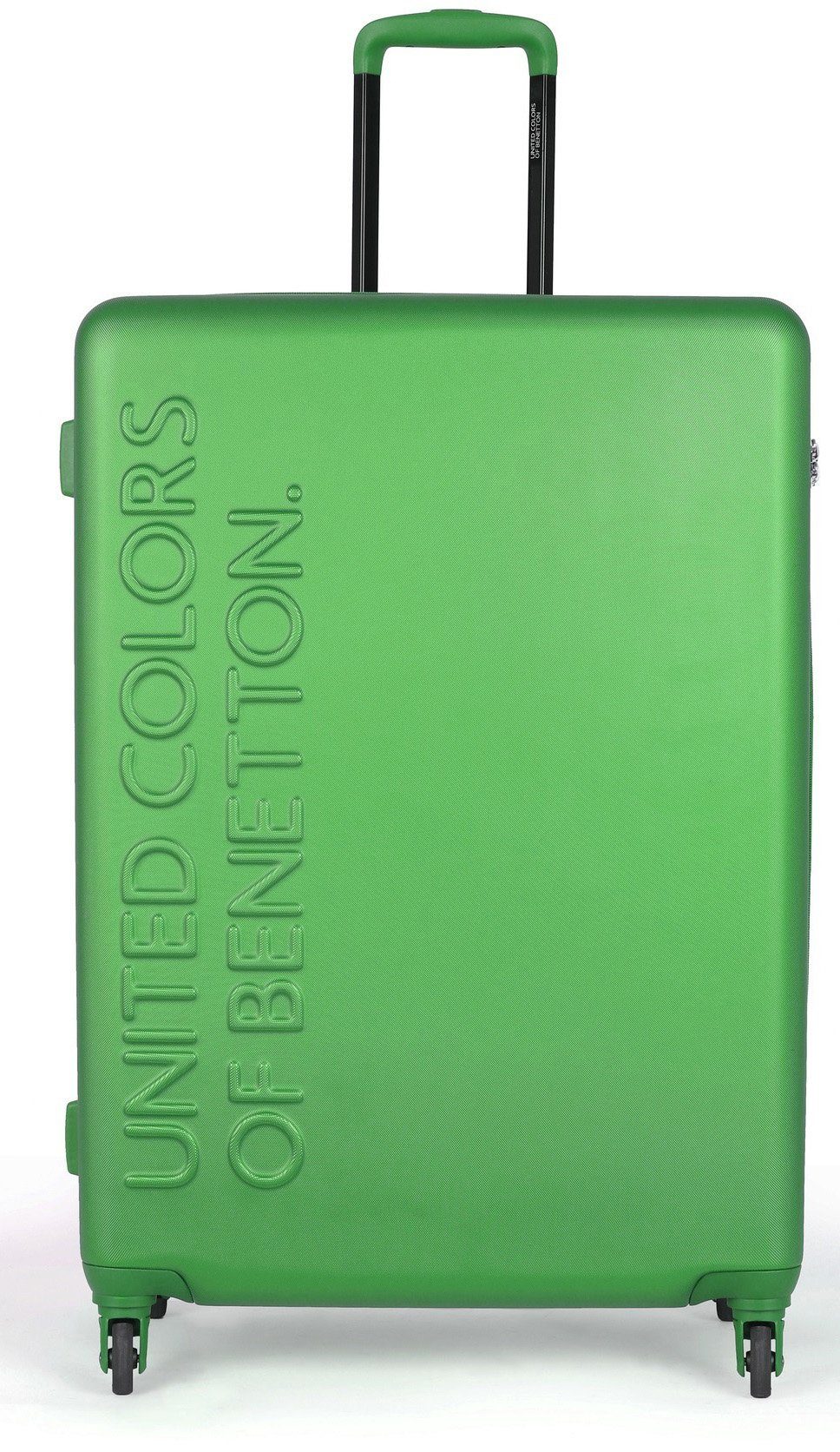 United Colors of Benetton Hartschalen-Trolley »UCB, 55 cm, green«, 4 Rollen