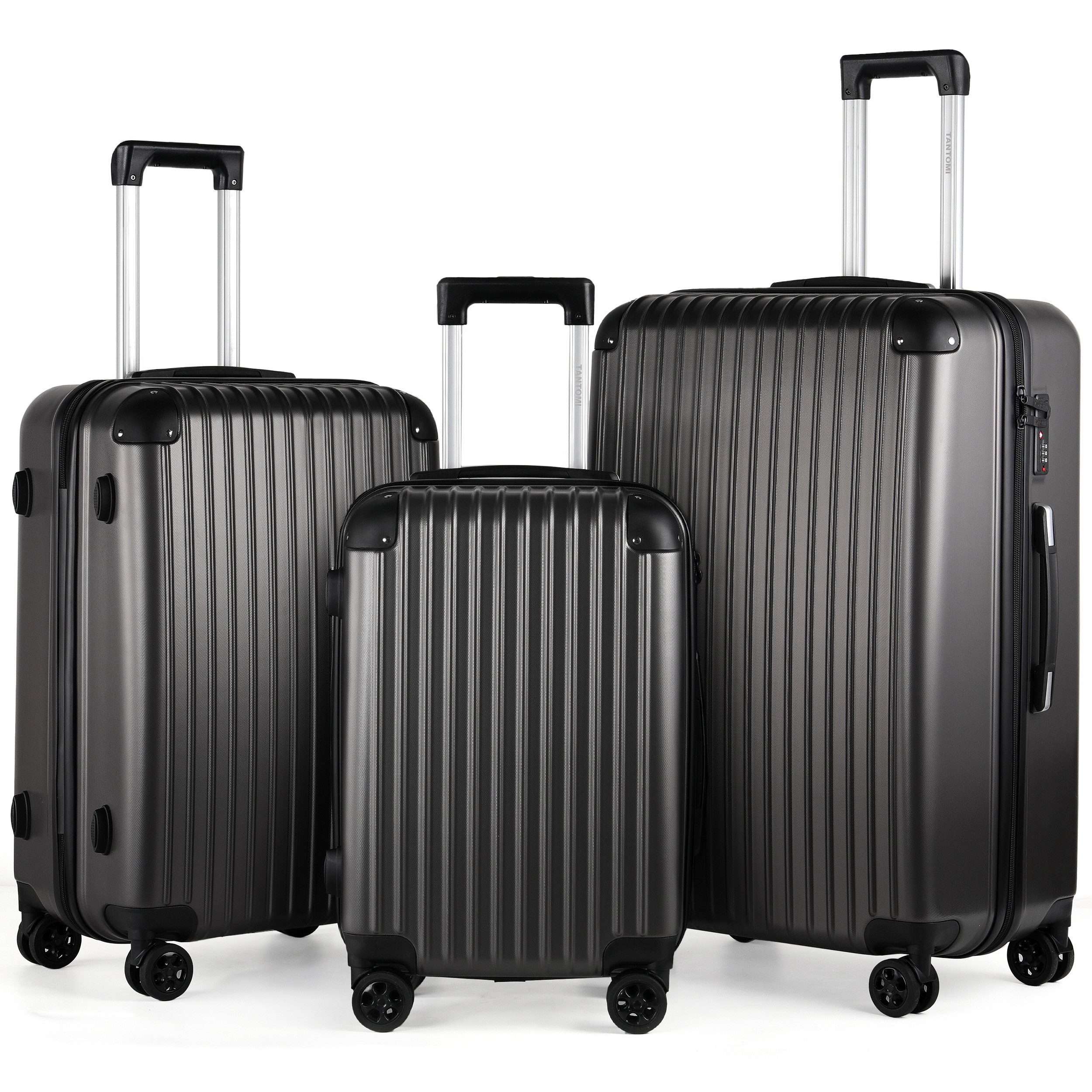 TAN.TOMI Kofferset 3-Tlg Handgepäck Kofferset Reisekoffer ABS Hartschale Tr günstig online kaufen