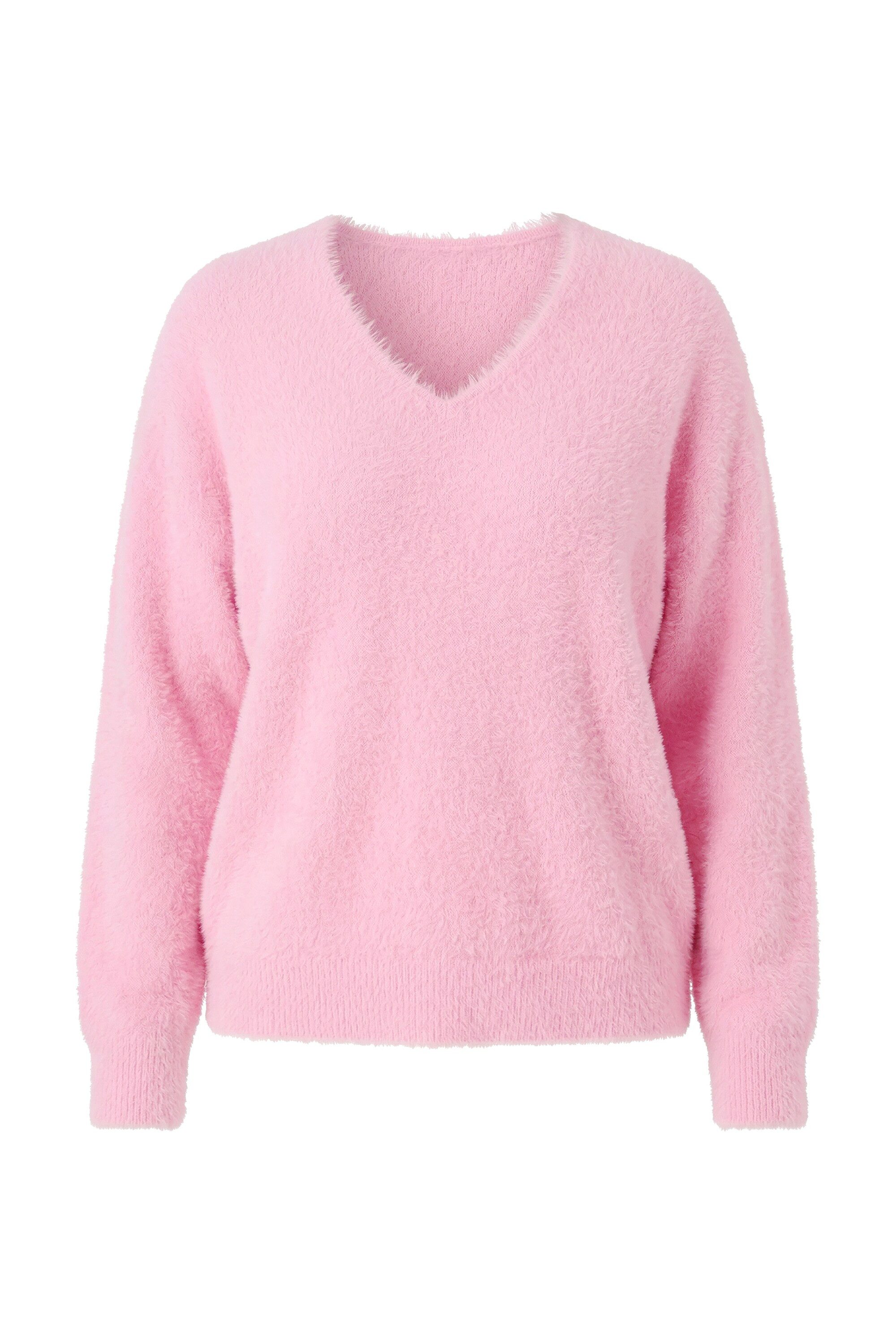 Strickpullover Pullover Boxy Shape hairy Strick