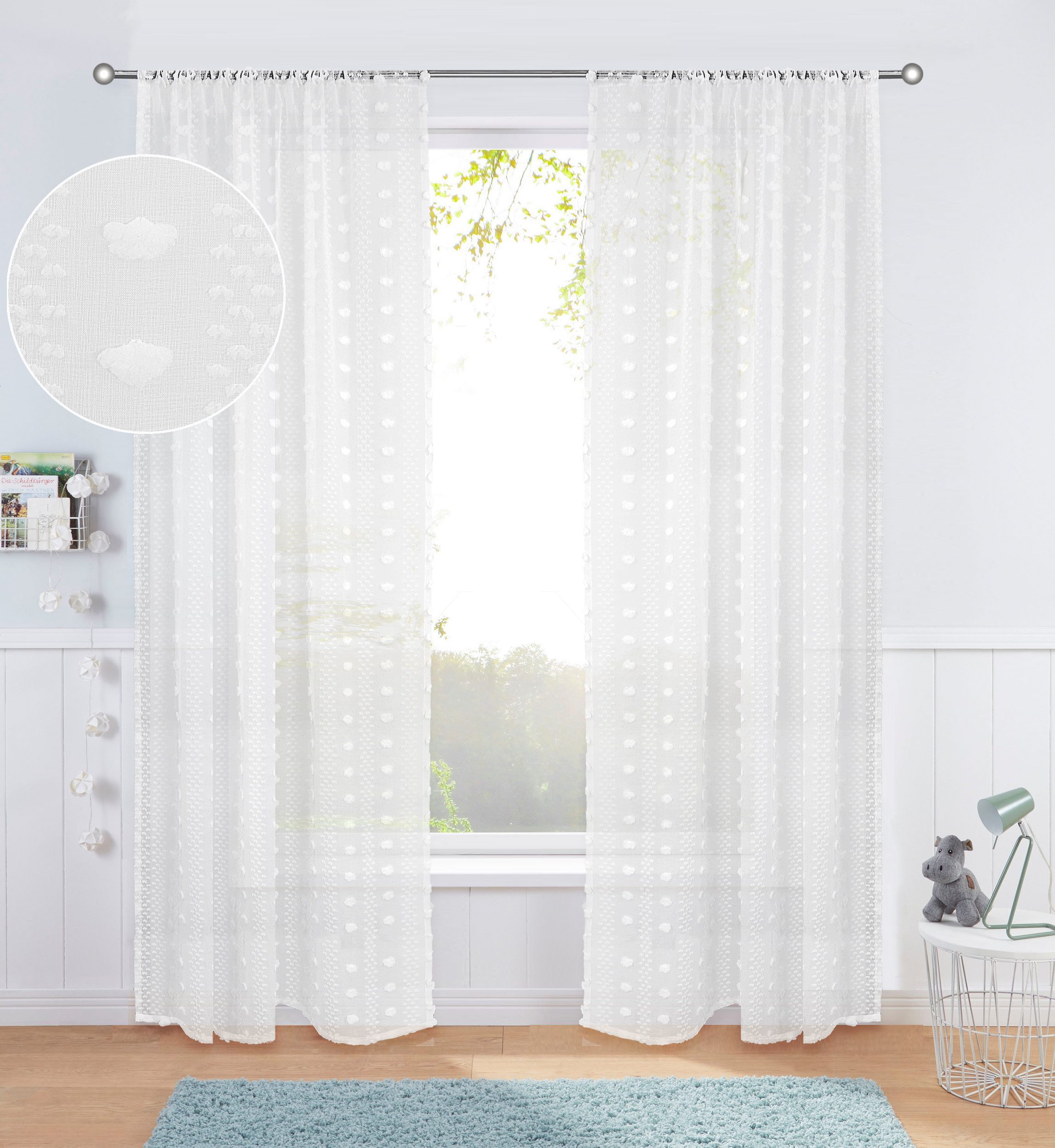 Lüttenhütt Gardine Imke (1 St), Stangendurchzug, transparent günstig online kaufen