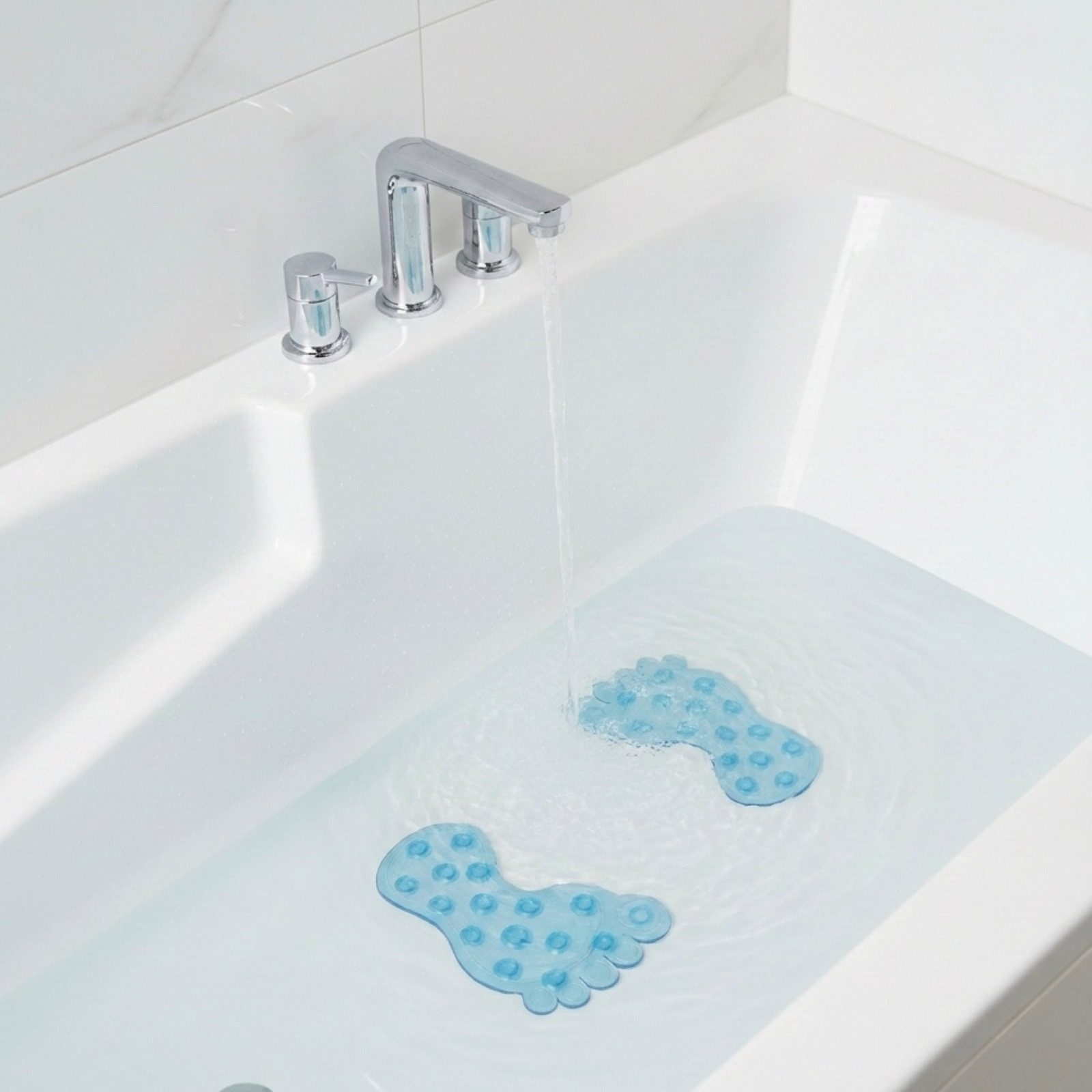 HAC24 Duscheinlage Anti-Rutsch Pads für Dusche & Badewanne Rutschfeste Duschpads, B: 9,5 cm, L: 14,5 cm, Set, 4-tlg., mit Saugnäpfen