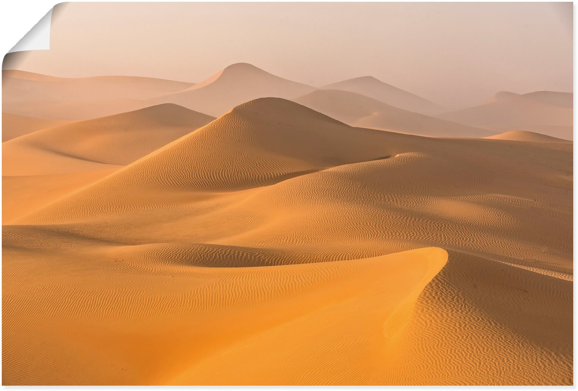 Artland Wandbild Nebel in der Rub al Khali Wüste, Wüstenbilder (1 St), als Alubild, Leinwandbild, Wandaufkleber oder Poster in versch. Größen