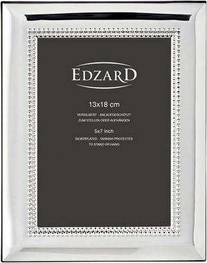 EDZARD Bilderrahmen Turin, edel versilbert und anlaufgeschützt, für 13x18 cm Fotos